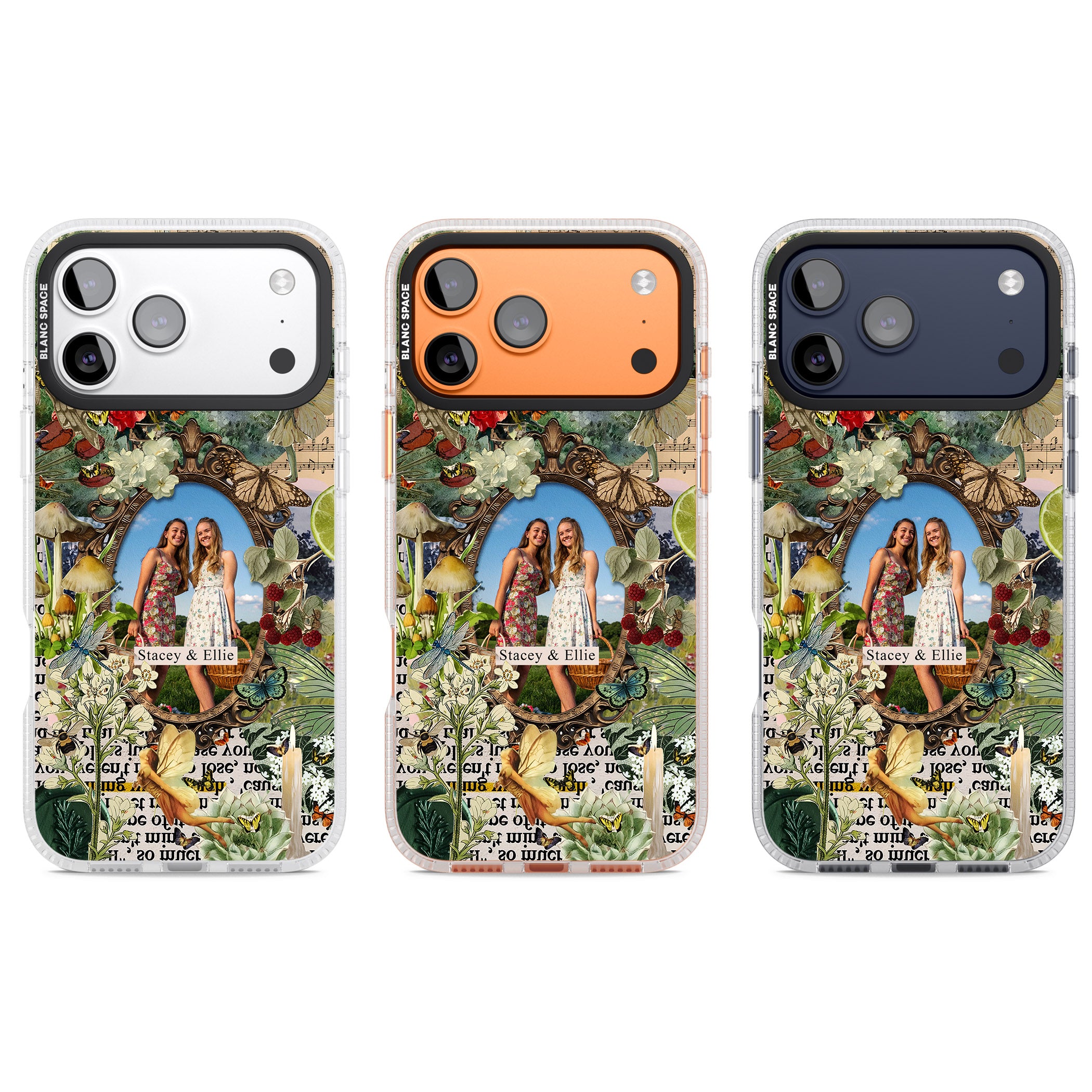 Personalised Cottage Garden Frame iPhone 17 Pro Impact Air Clear Phone Case APT Impact Protection