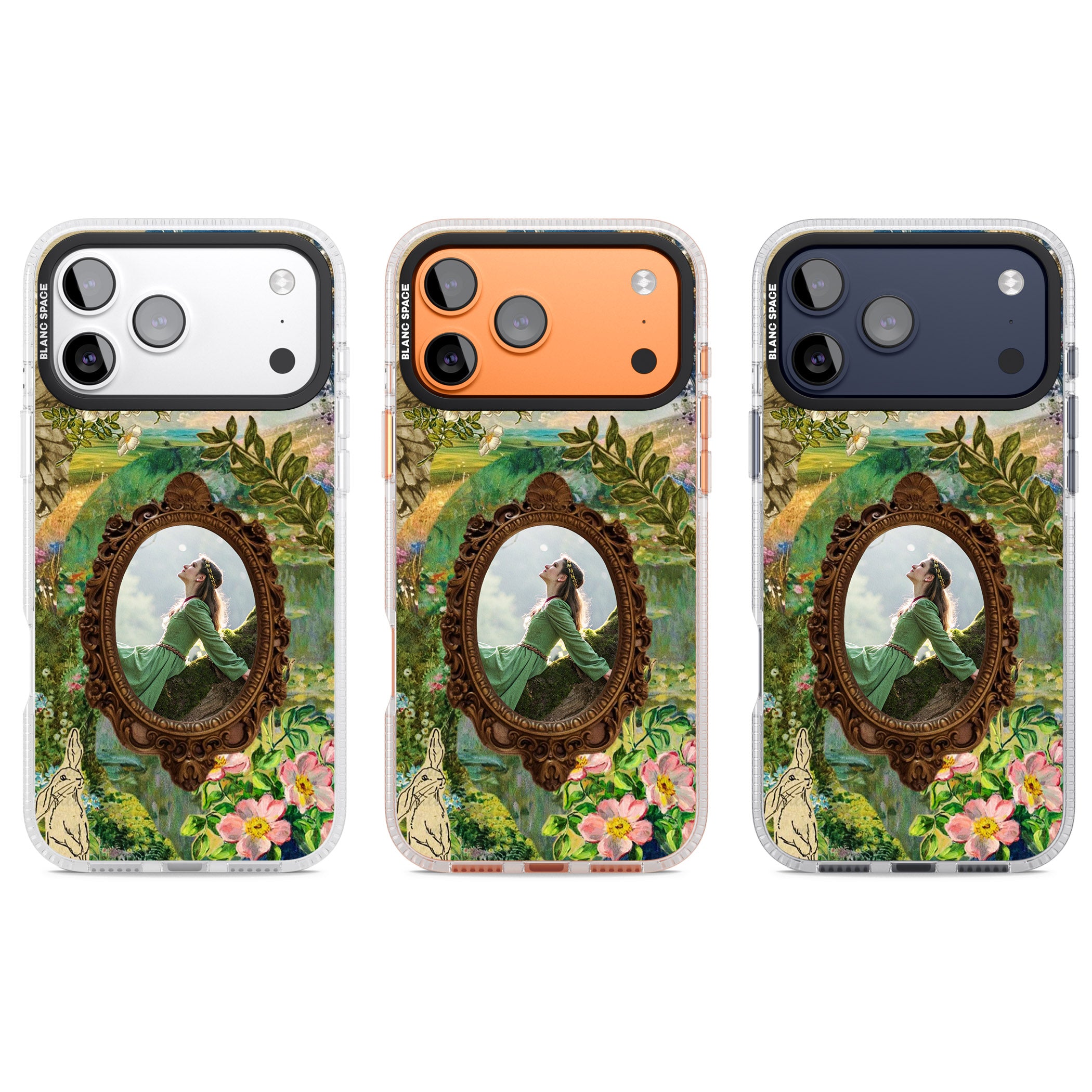 Personalised Meadow Frame iPhone 17 Pro Impact Air Clear Phone Case APT Impact Protection