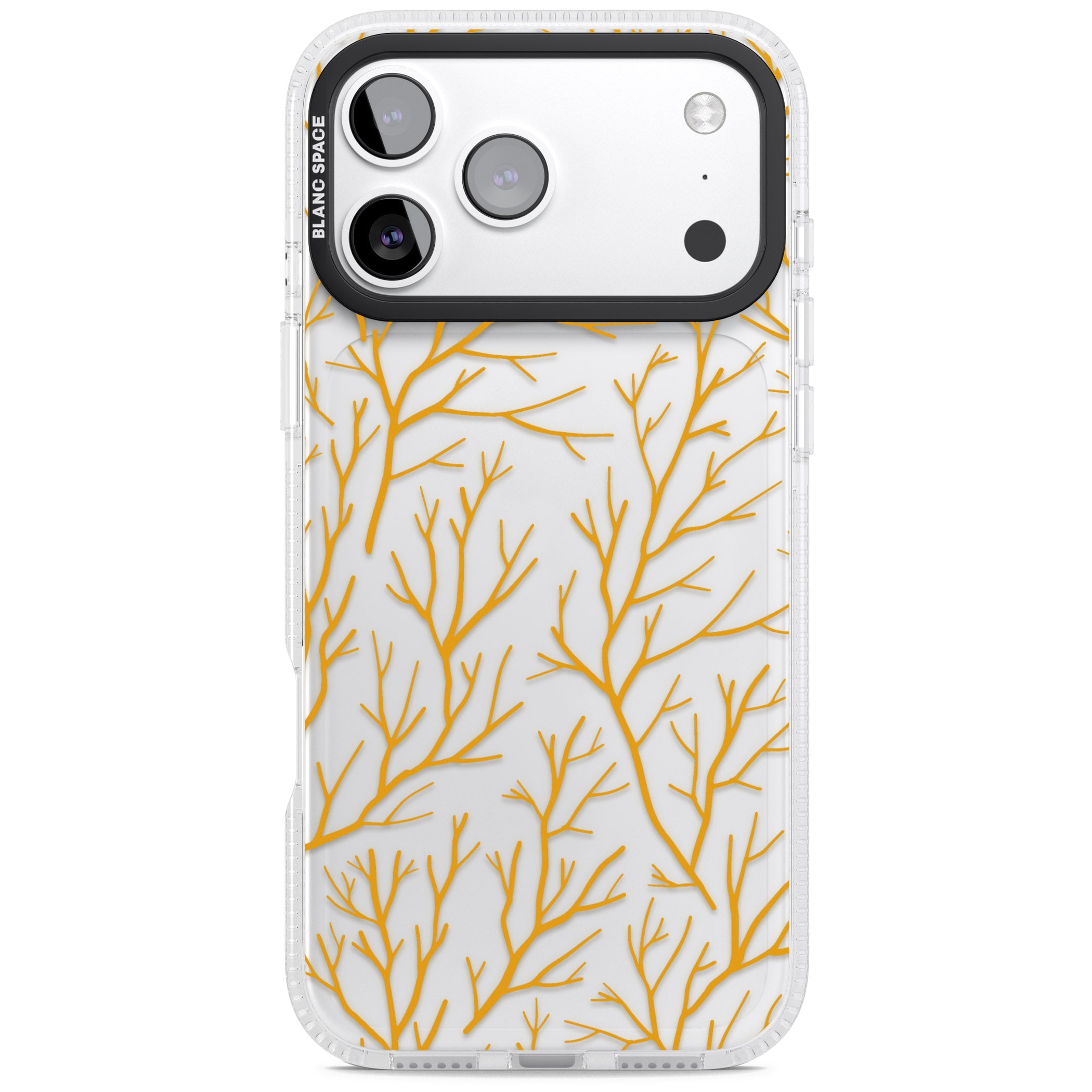 Personalised Bramble Branches iPhone 17 Pro Impact Air Clear Phone Case