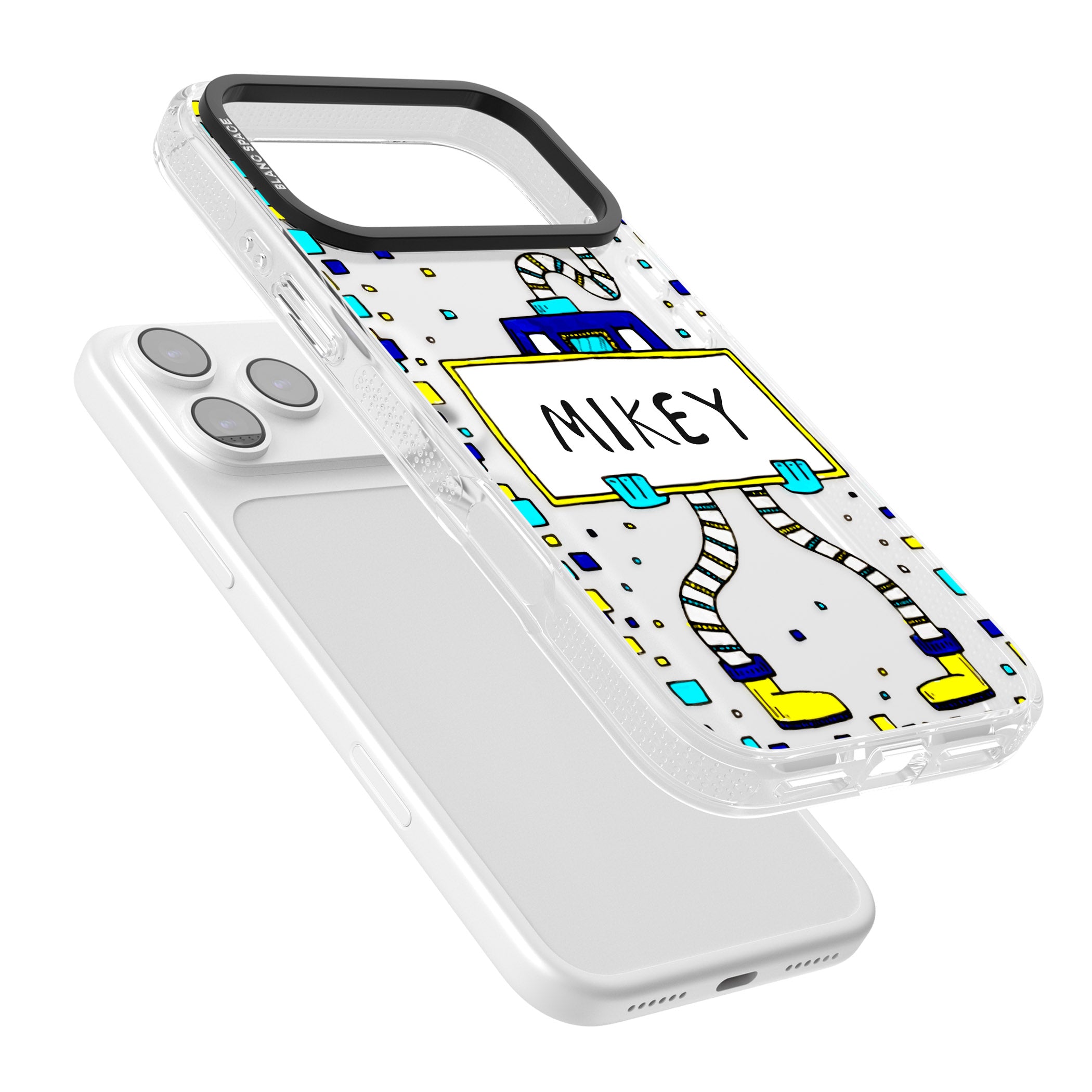 Personalised Tubes Guy iPhone 17 Pro Impact Air Clear Phone Case Colours