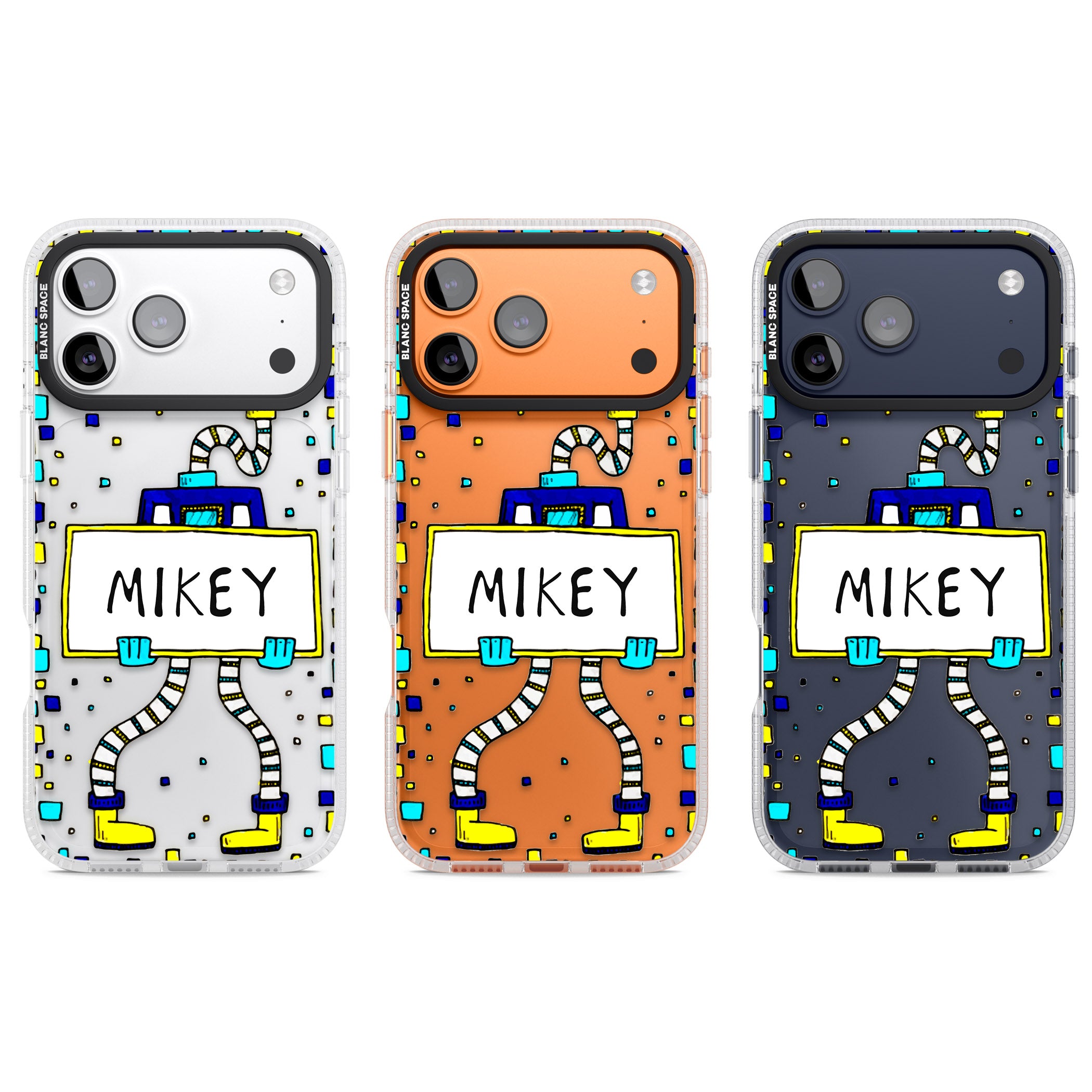 Personalised Tubes Guy iPhone 17 Pro Impact Air Clear Phone Case APT Impact Protection