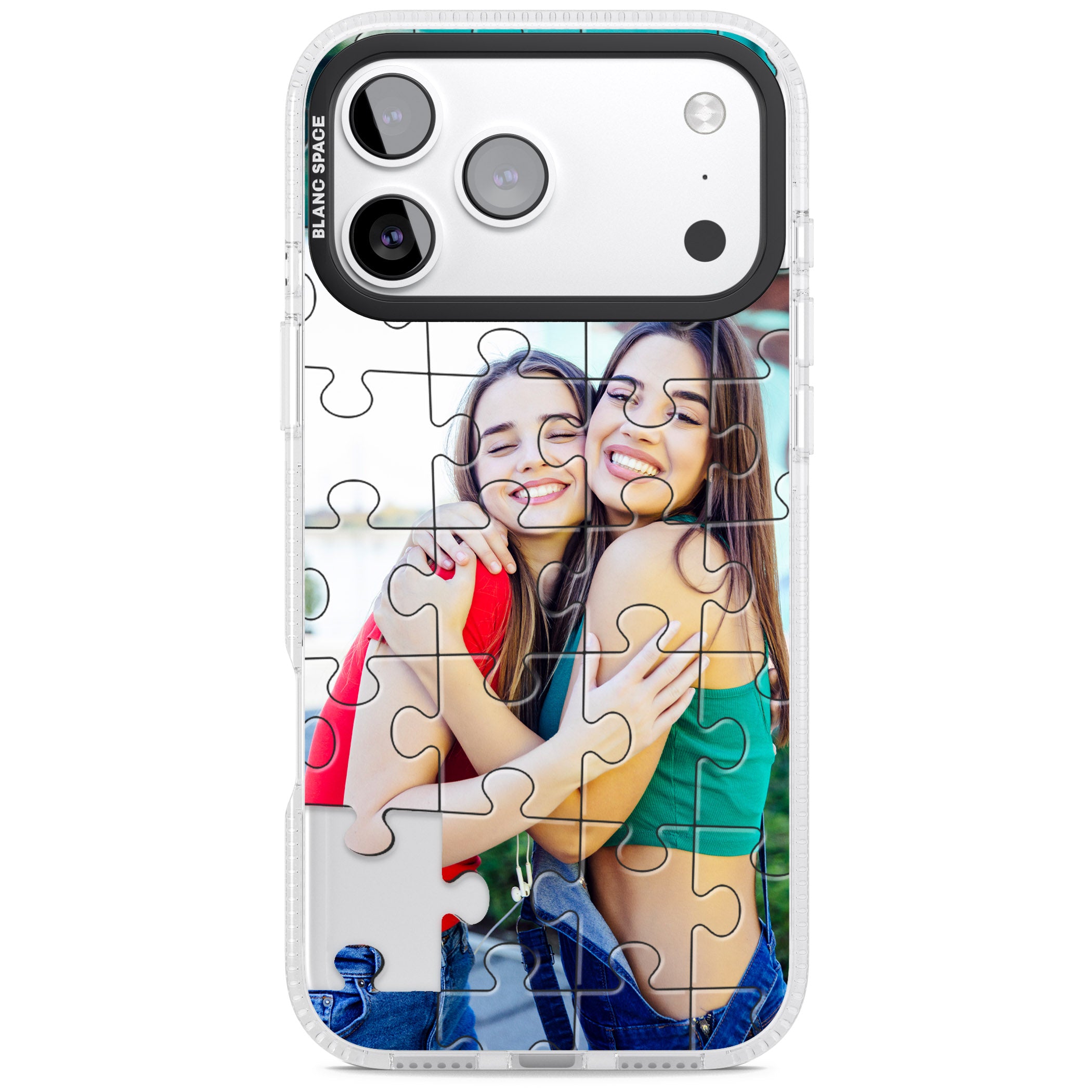 Personalised Jigsaw Puzzle Photo iPhone 17 Pro Impact Air Clear Phone Case