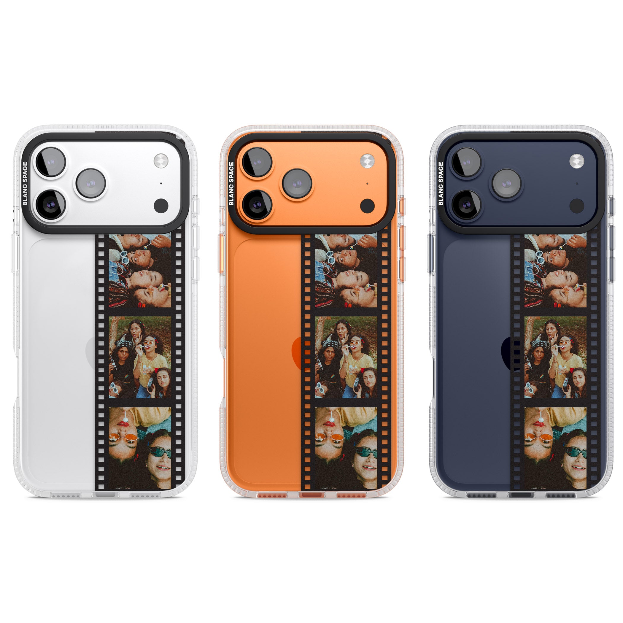 Personalised Photo Film Strip iPhone 17 Pro Impact Air Clear Phone Case APT Impact Protection