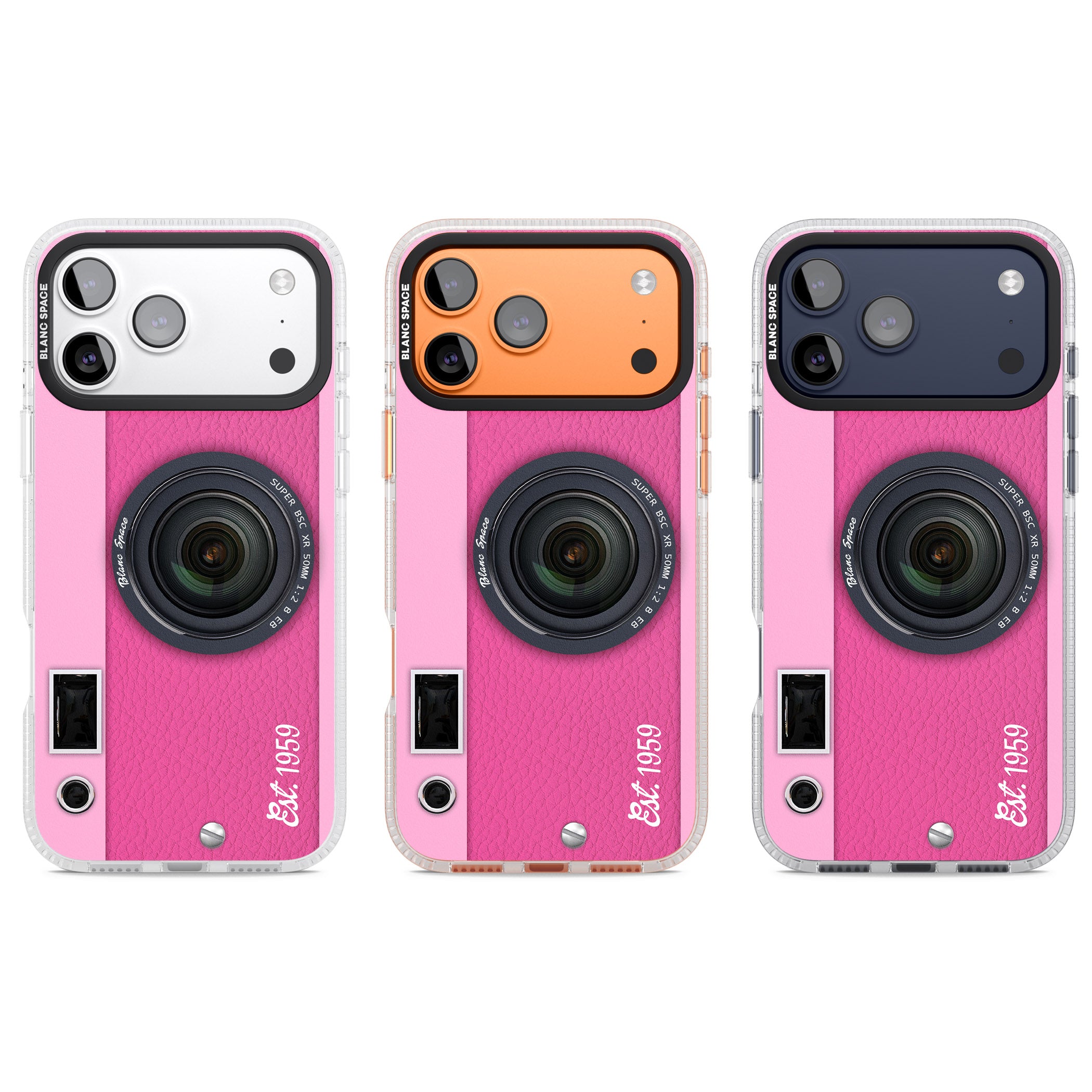 Personalised Pink Dream Camera iPhone 17 Pro Impact Air Clear Phone Case APT Impact Protection