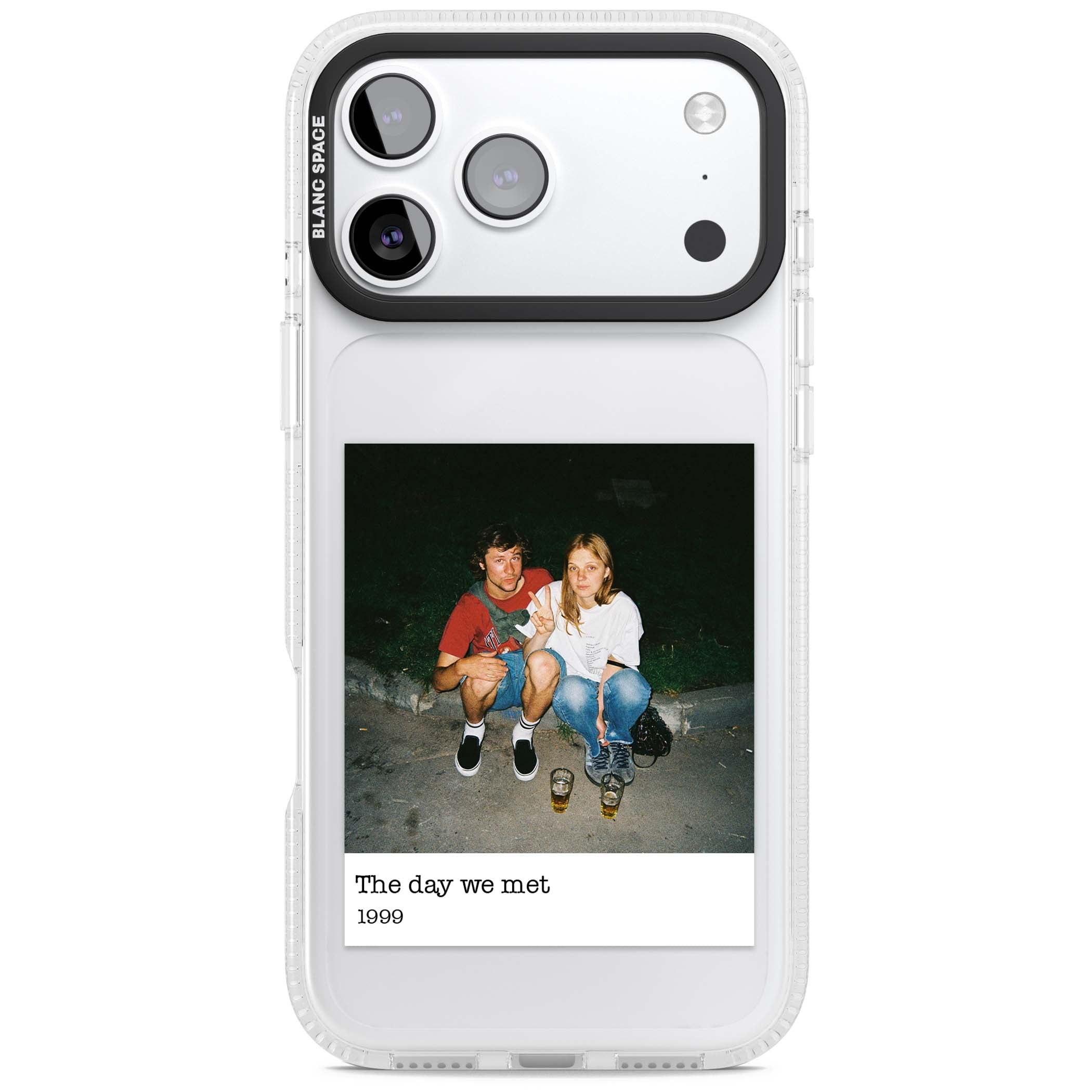 Photo Memory minimal iPhone case | Clear Case Impact Air case for iPhone 17 Pro, iPhone 17 Pro Max