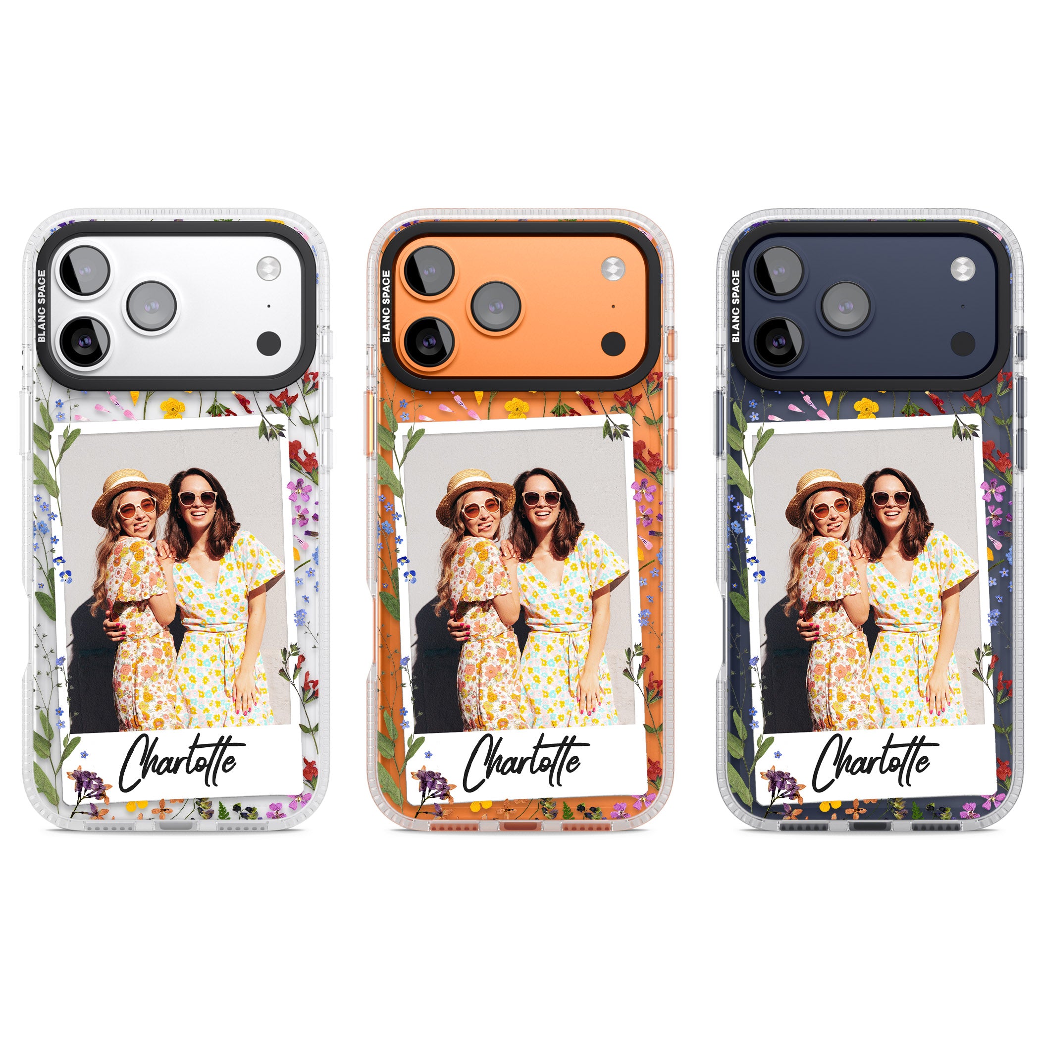 Personalised Wildflower Instant Photo iPhone 17 Pro Impact Air Clear Phone Case APT Impact Protection