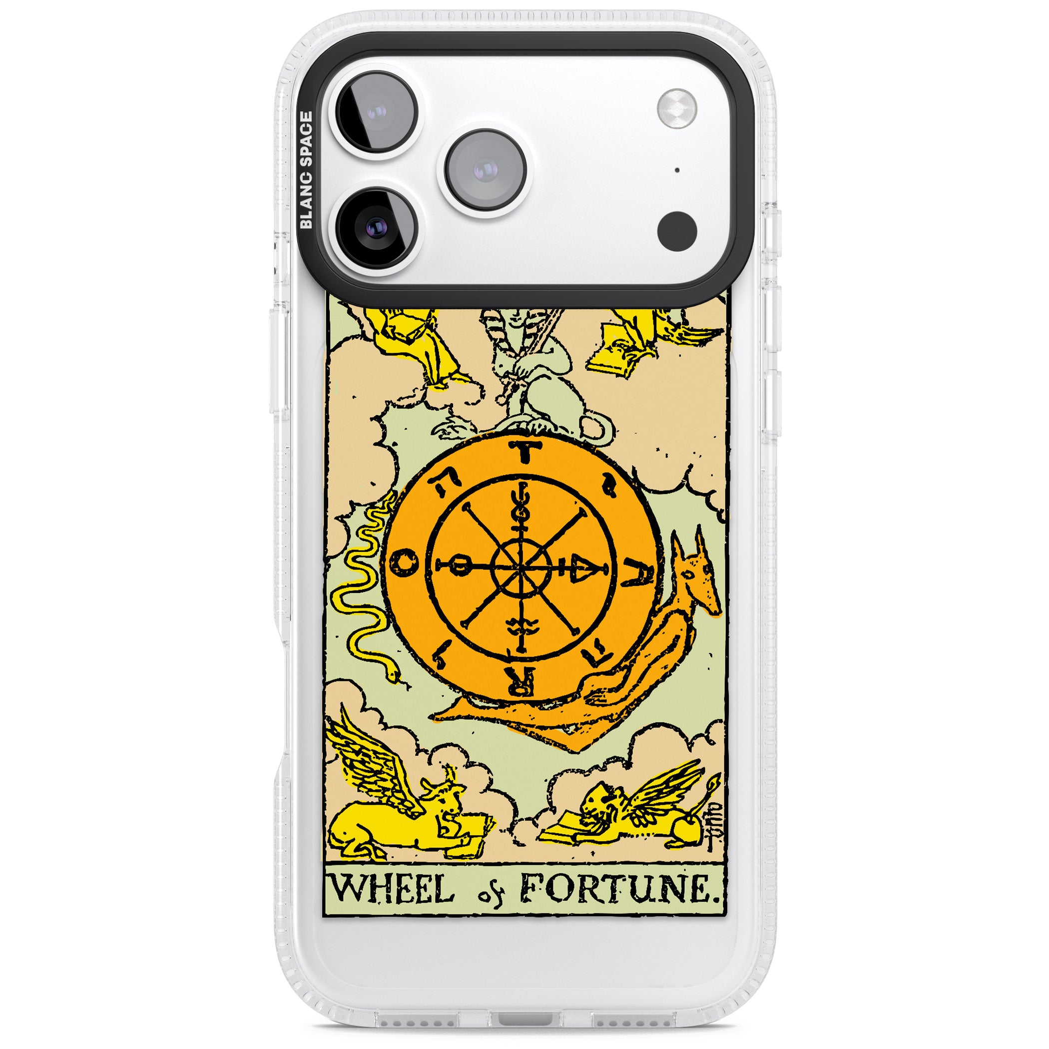 Personalised Wheel Of Fortune Tarot Card (Color) iPhone 17 Pro Impact Air Clear Phone Case