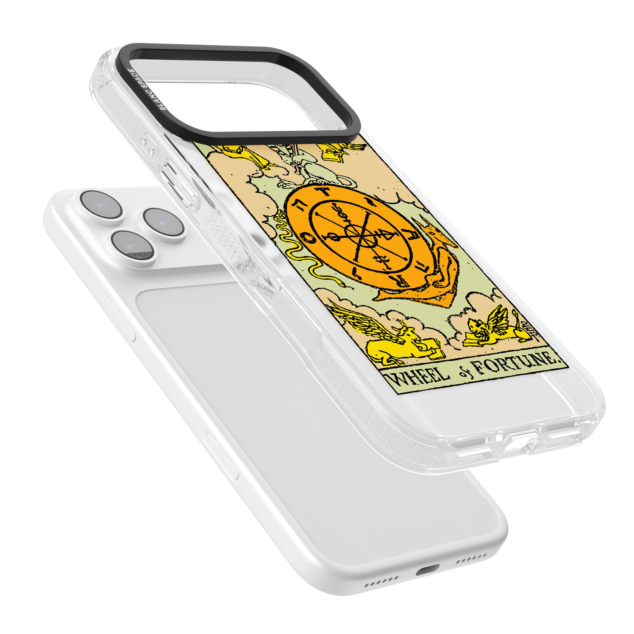 Personalised Wheel Of Fortune Tarot Card (Color) iPhone 17 Pro Impact Air Clear Phone Case Colours