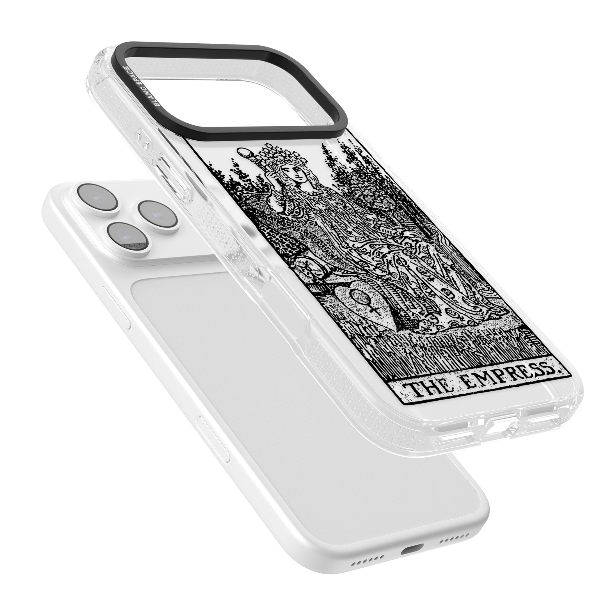Personalised The Empress Tarot Card (Clear) iPhone 17 Pro Impact Air Clear Phone Case Colours