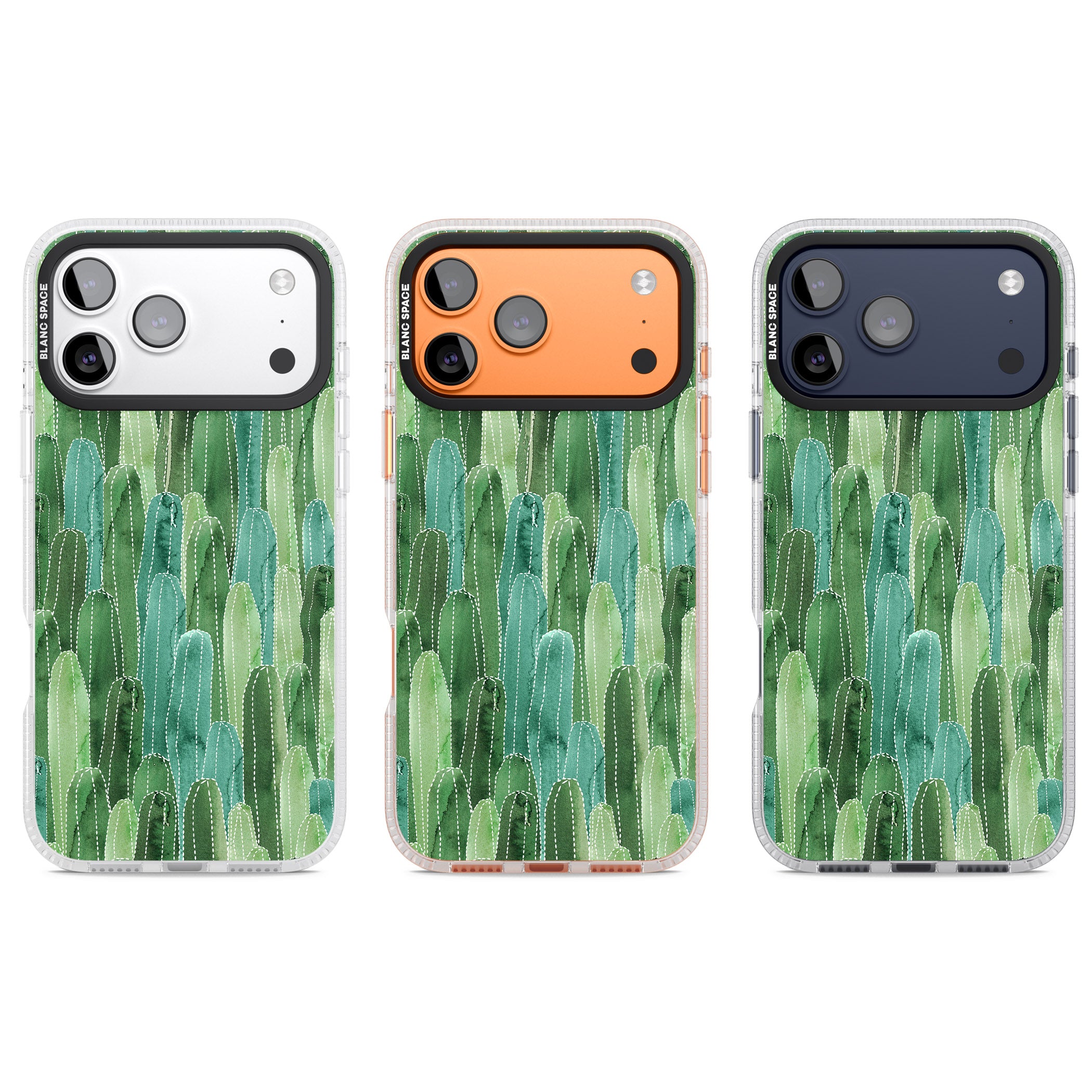 Skinny Cacti iPhone 17 Pro Impact Air Clear Phone Case APT Impact Protection