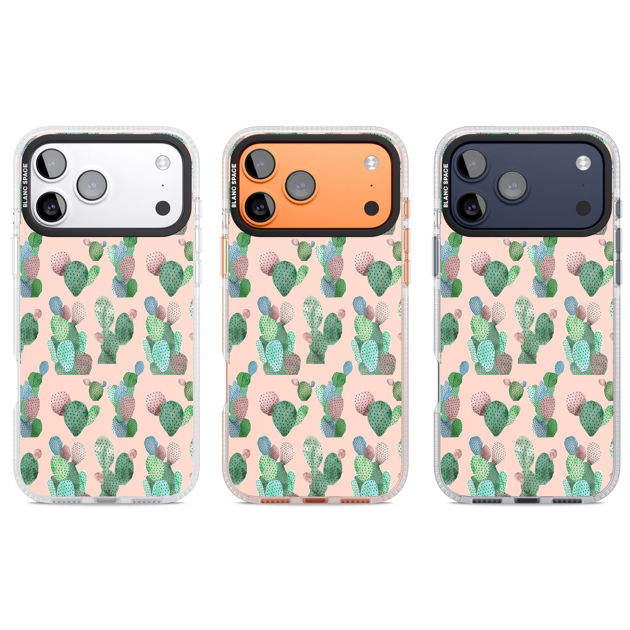 Pink Cactus iPhone 17 Pro Impact Air Clear Phone Case APT Impact Protection