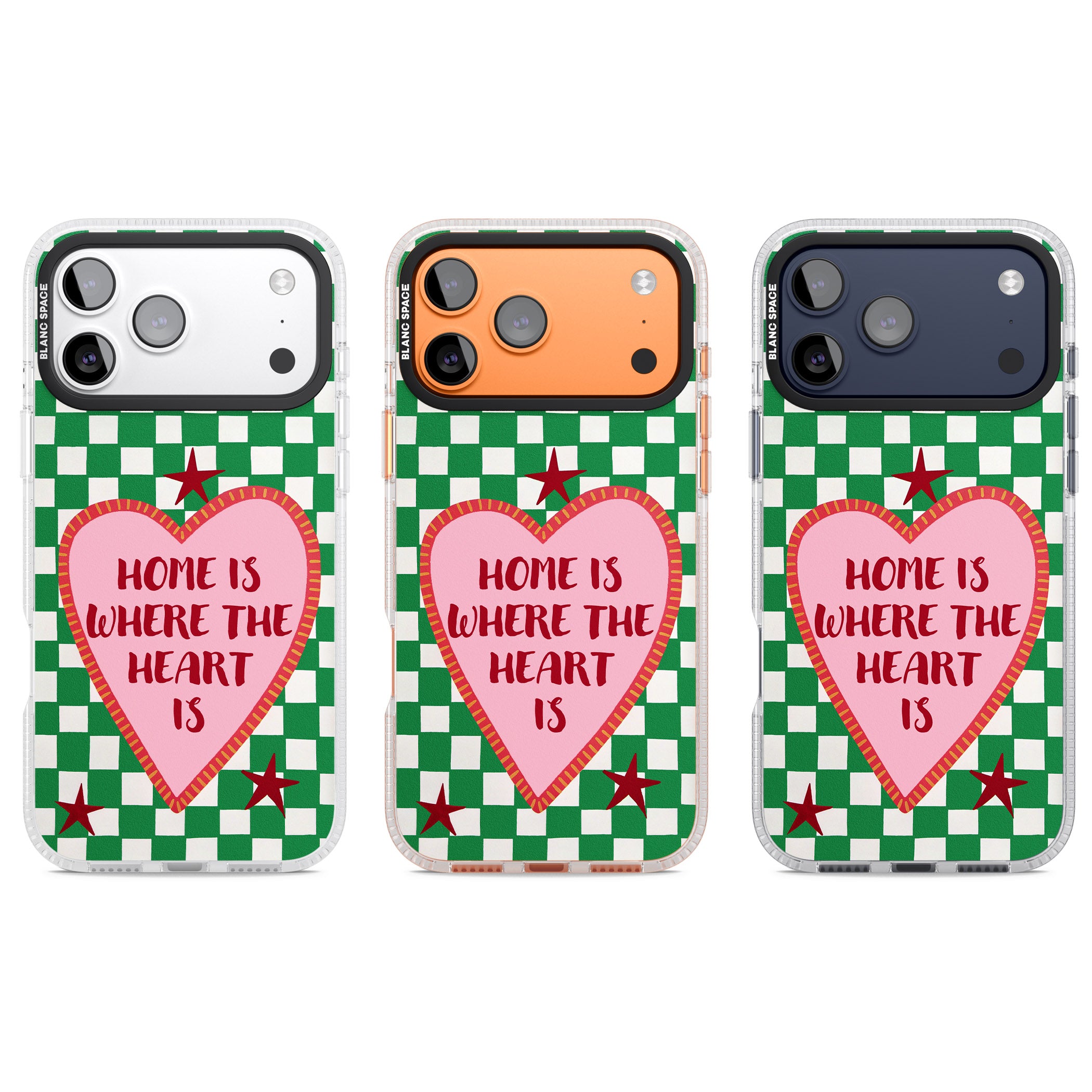 Home Is Where The Heart Is iPhone 17 Pro Impact Air Clear Phone Case APT Impact Protection