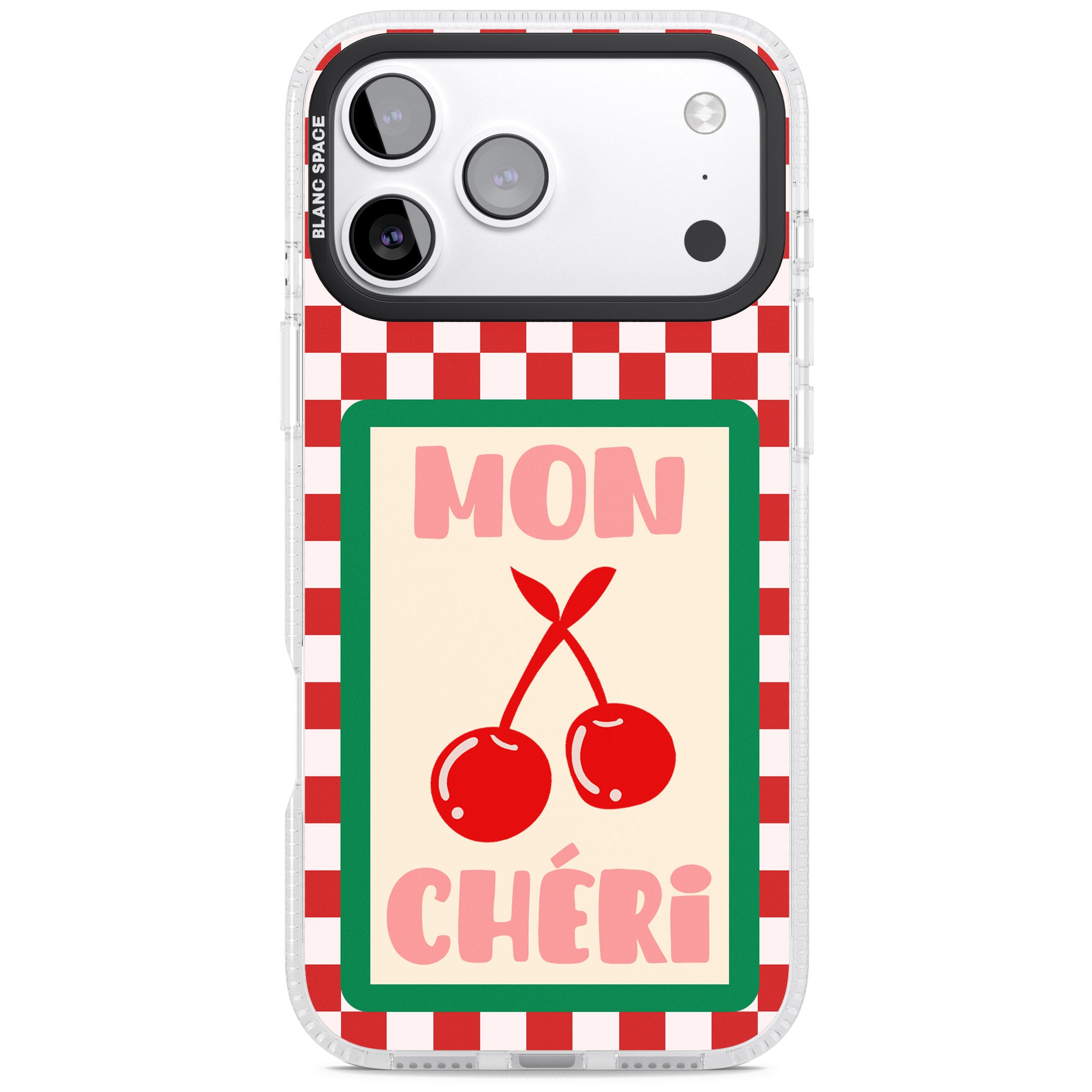 Mon Cheri iPhone 17 Pro Impact Air Clear Phone Case