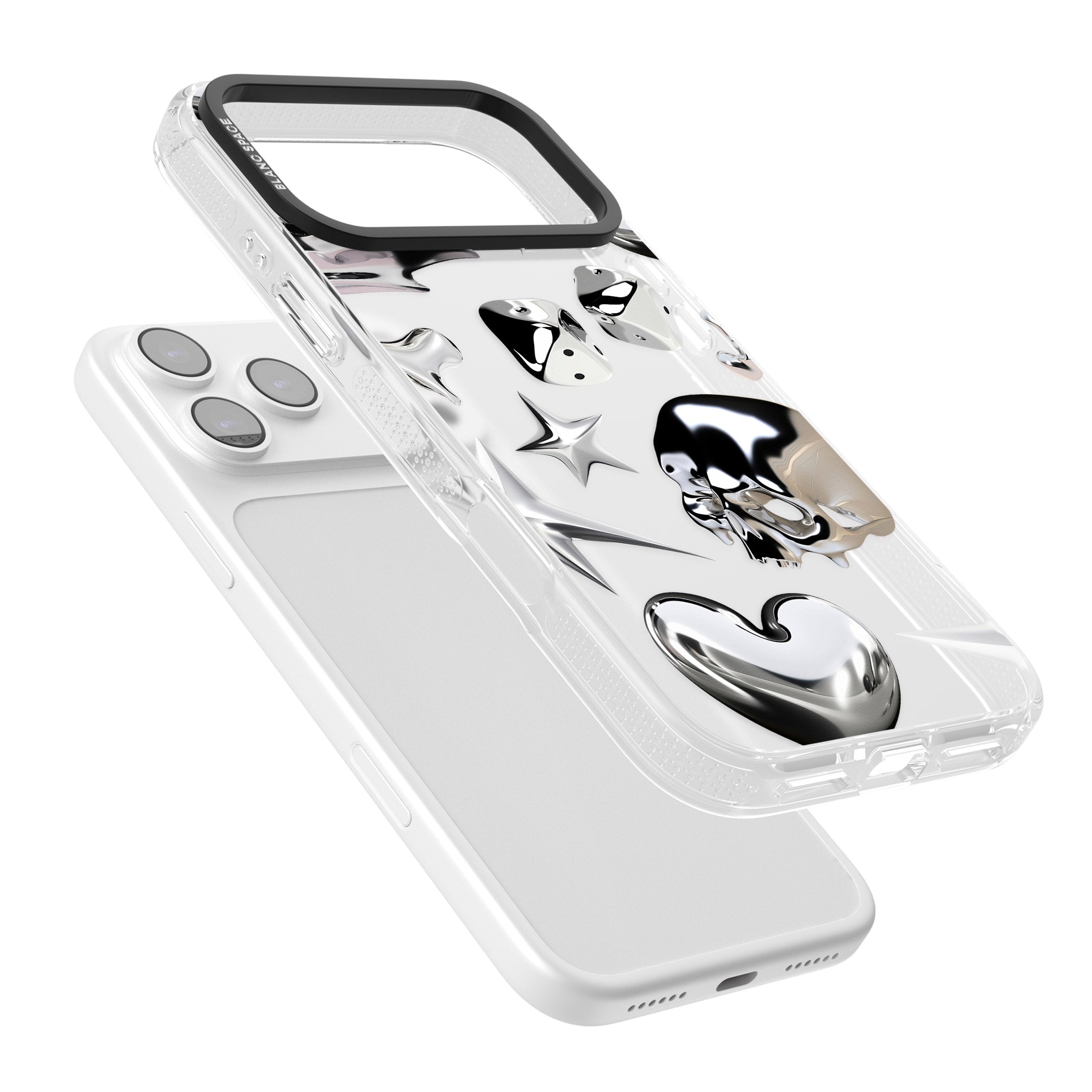 Chromed iPhone 17 Pro Impact Air Clear Phone Case Colours