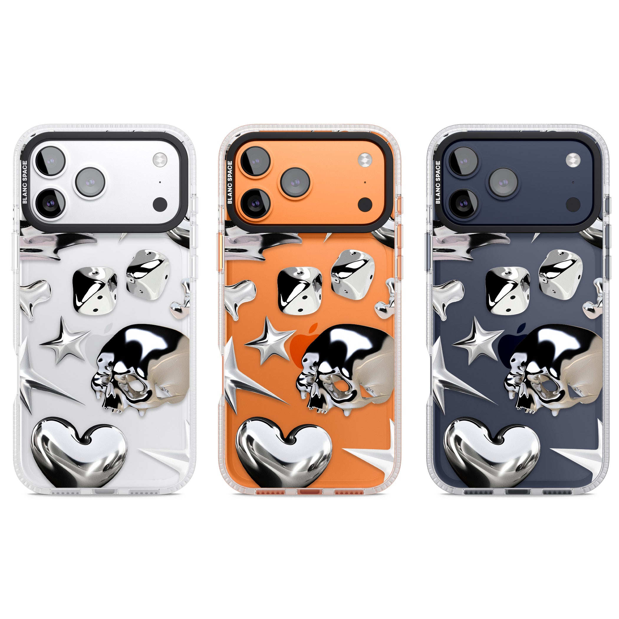 Chromed iPhone 17 Pro Impact Air Clear Phone Case APT Impact Protection