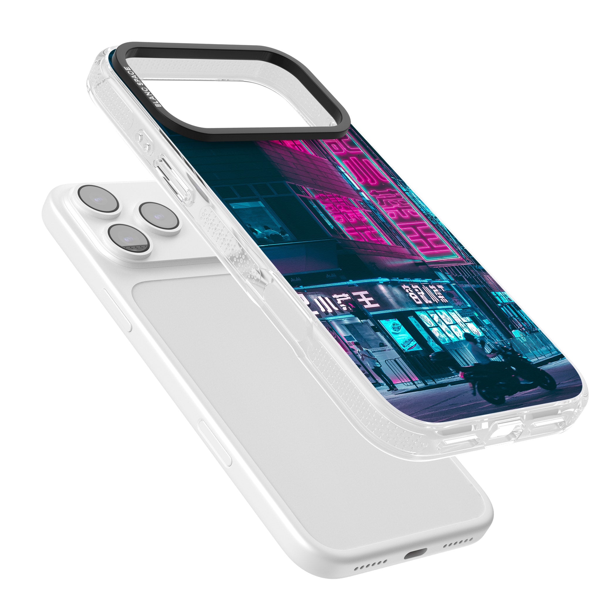 Neon City Ride iPhone 17 Pro Impact Air Clear Phone Case Colours