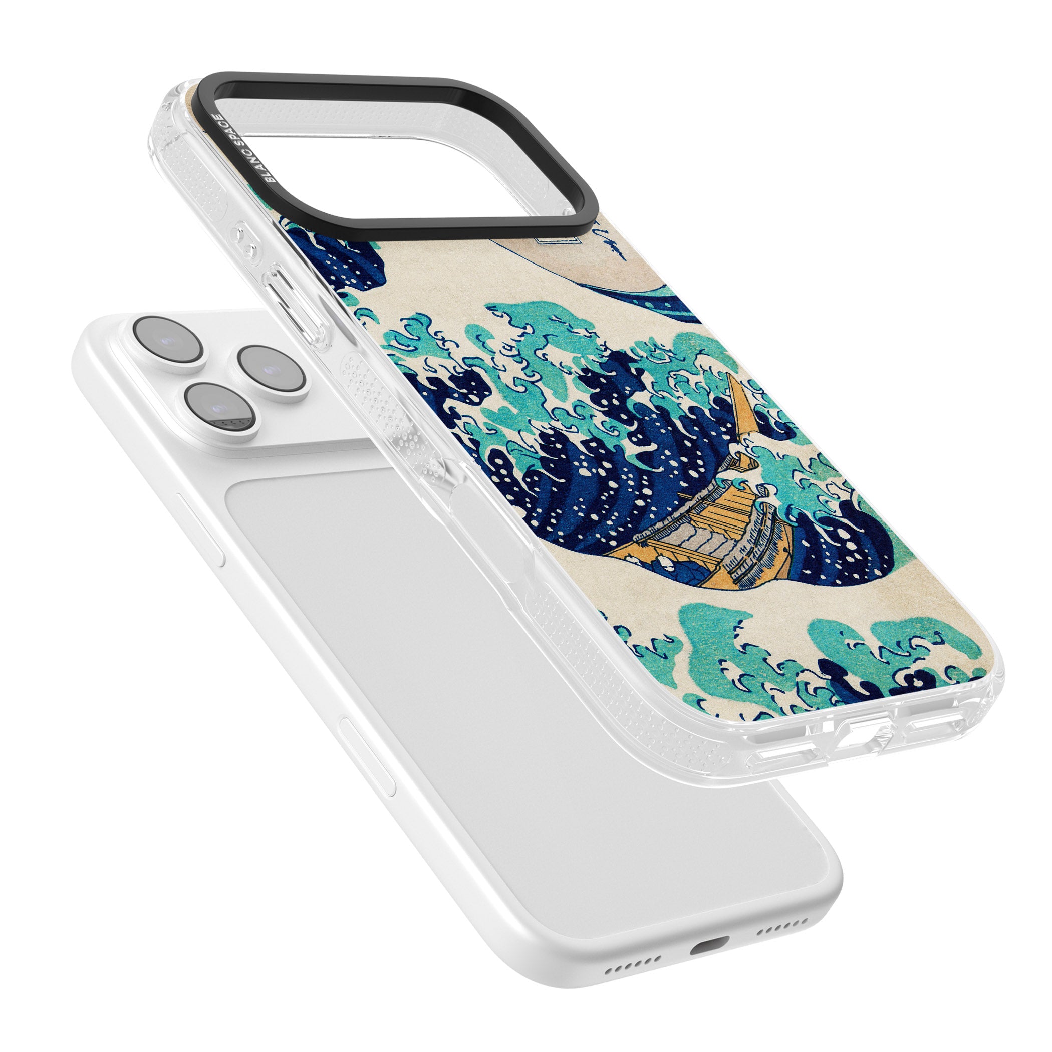 The Great Wave By Katsushika Hokusai iPhone 17 Pro Impact Air Clear Phone Case Colours