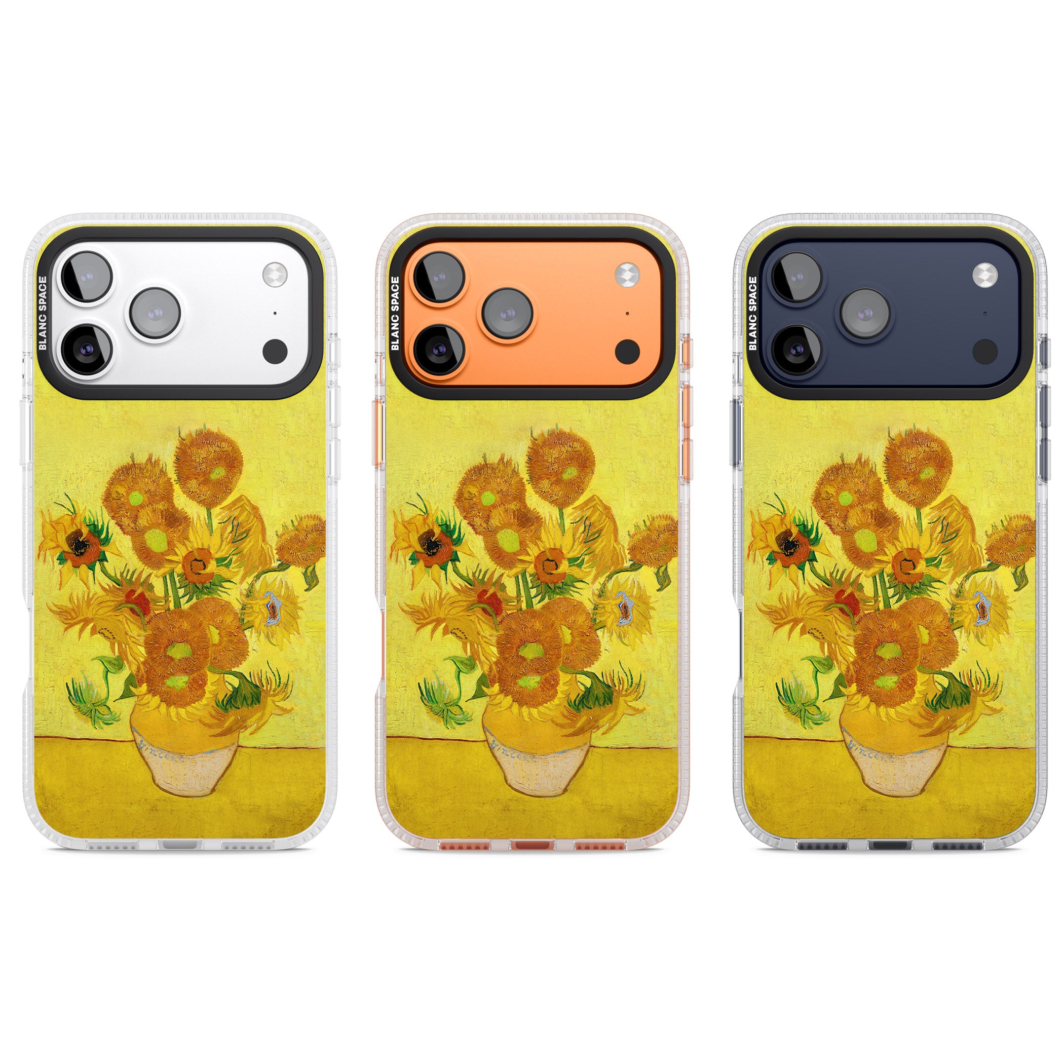 Sunflowers iPhone 17 Pro Impact Air Clear Phone Case APT Impact Protection