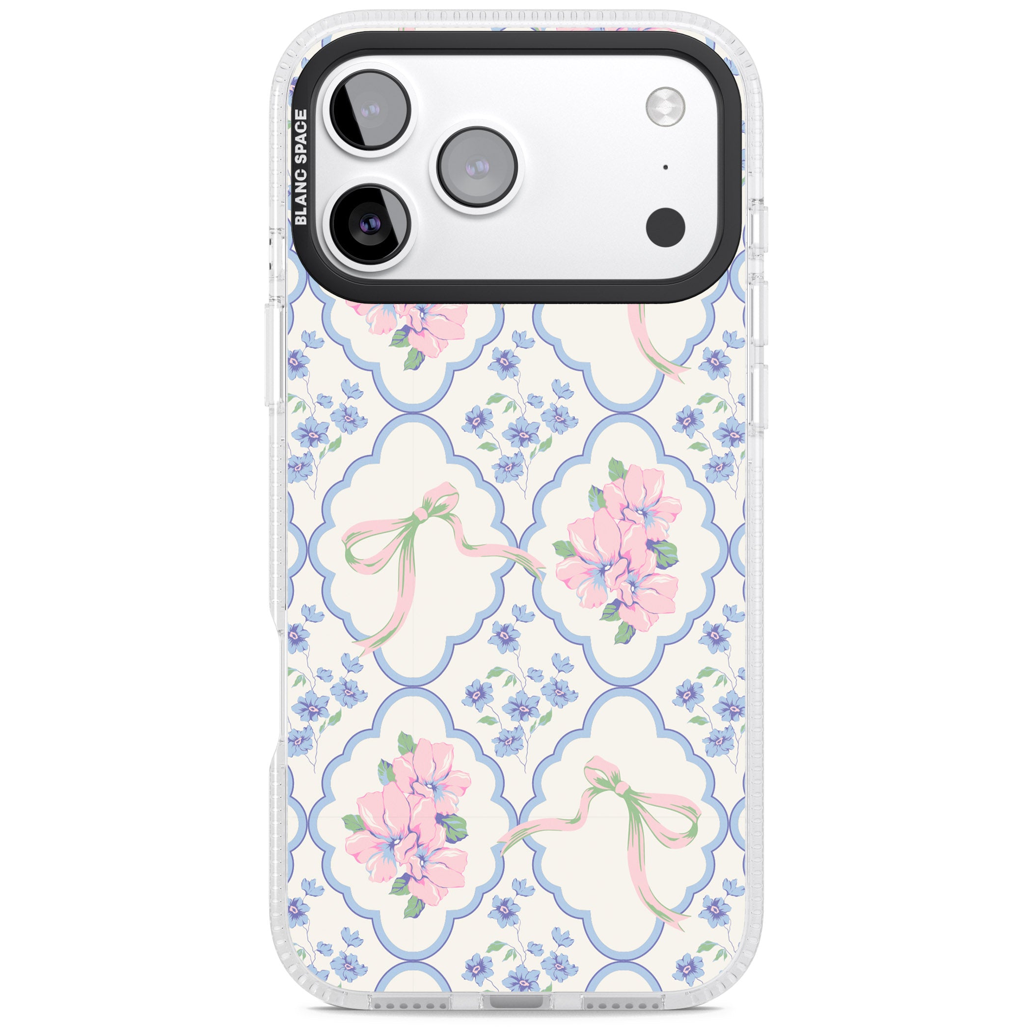 Coquette Flowers & Bows iPhone 17 Pro Impact Air Clear Phone Case