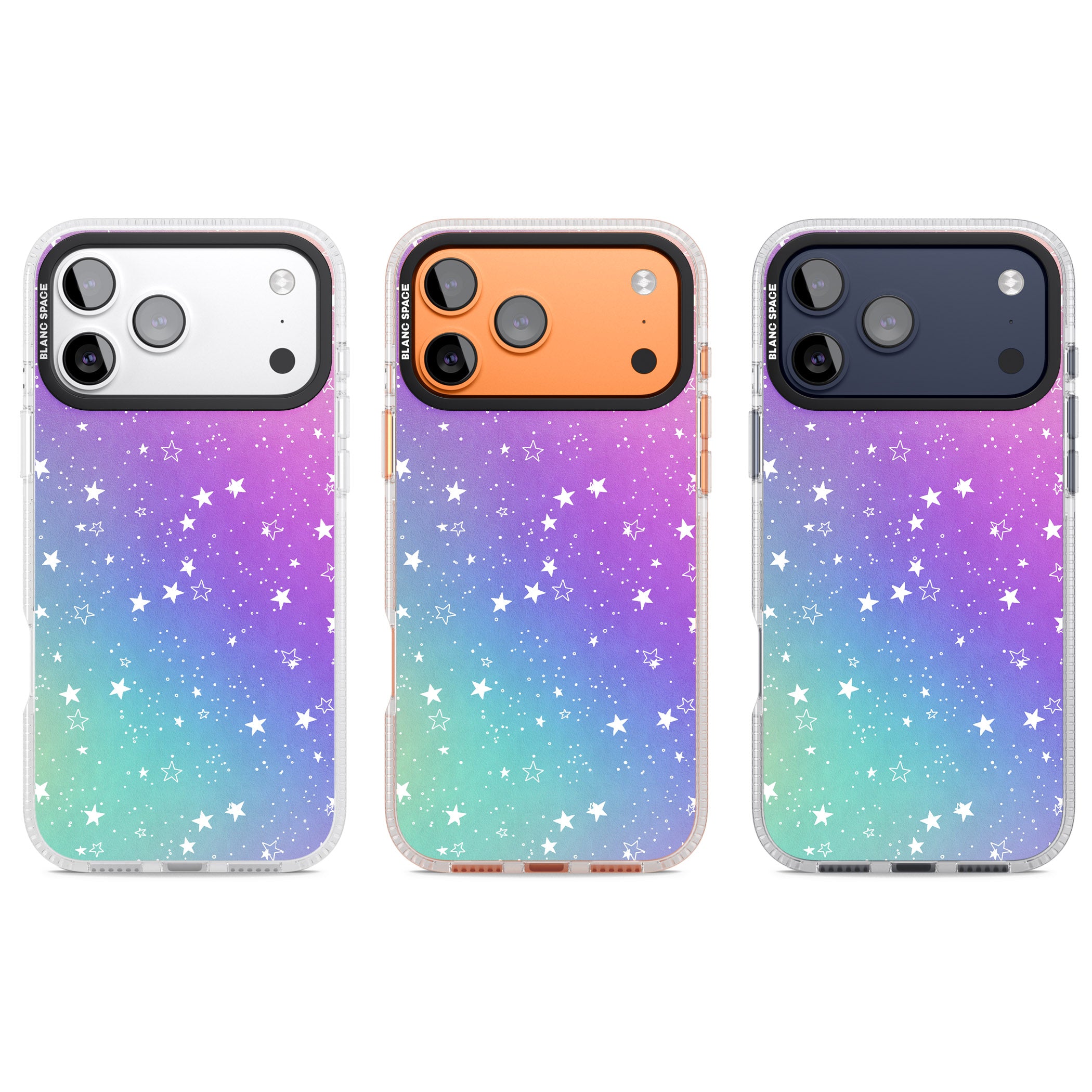Pastel Starry Sky iPhone 17 Pro Impact Air Clear Phone Case APT Impact Protection