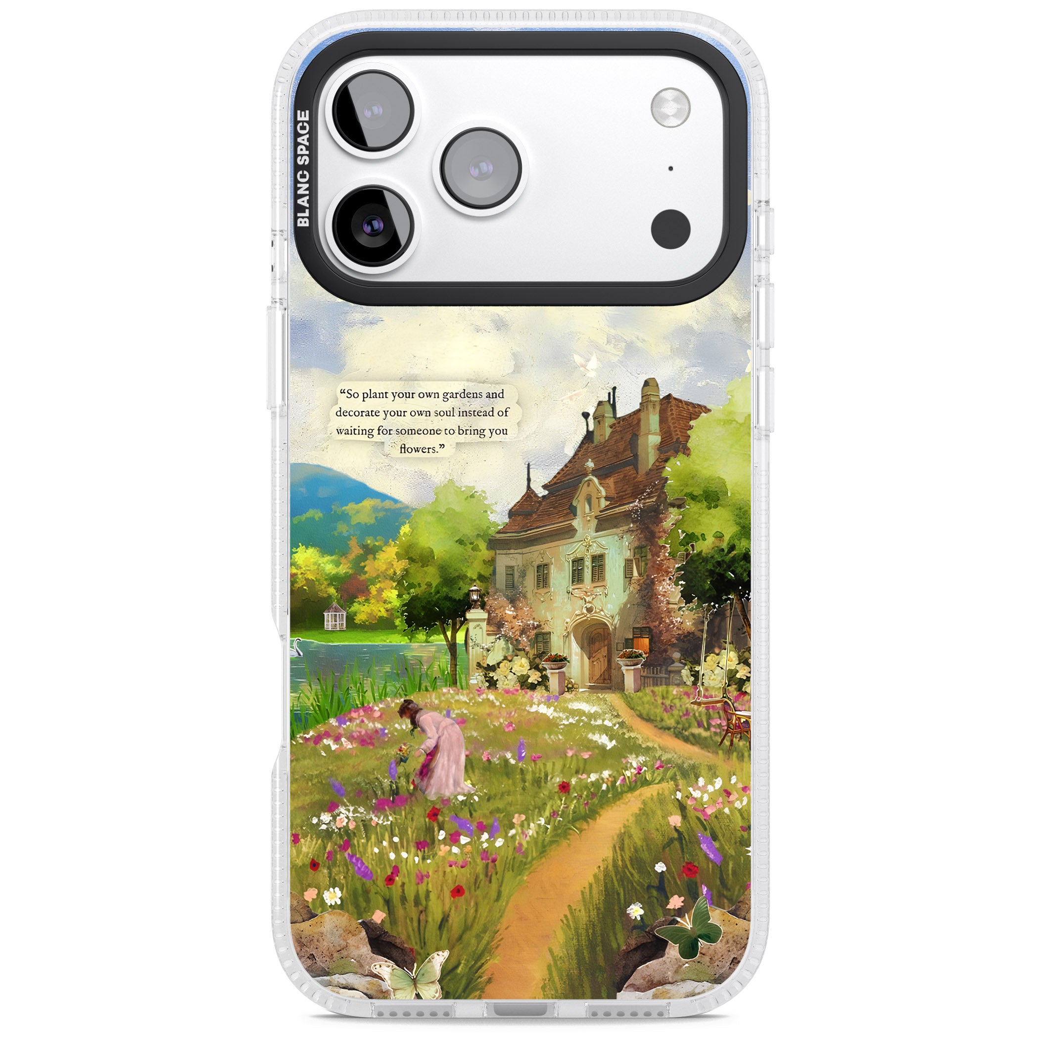 Spring Cottage iPhone 17 Pro Impact Air Clear Phone Case