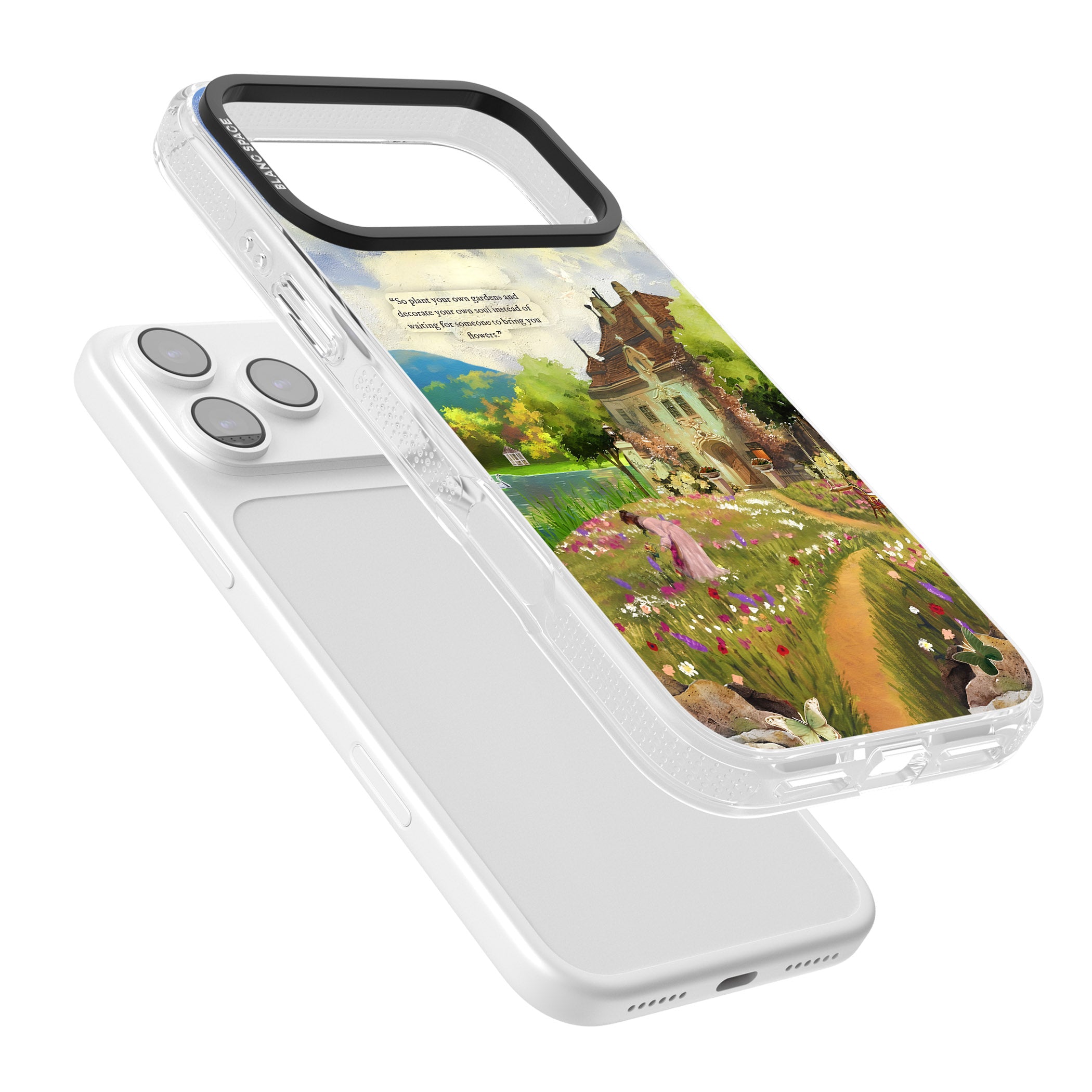 Spring Cottage iPhone 17 Pro Impact Air Clear Phone Case Colours