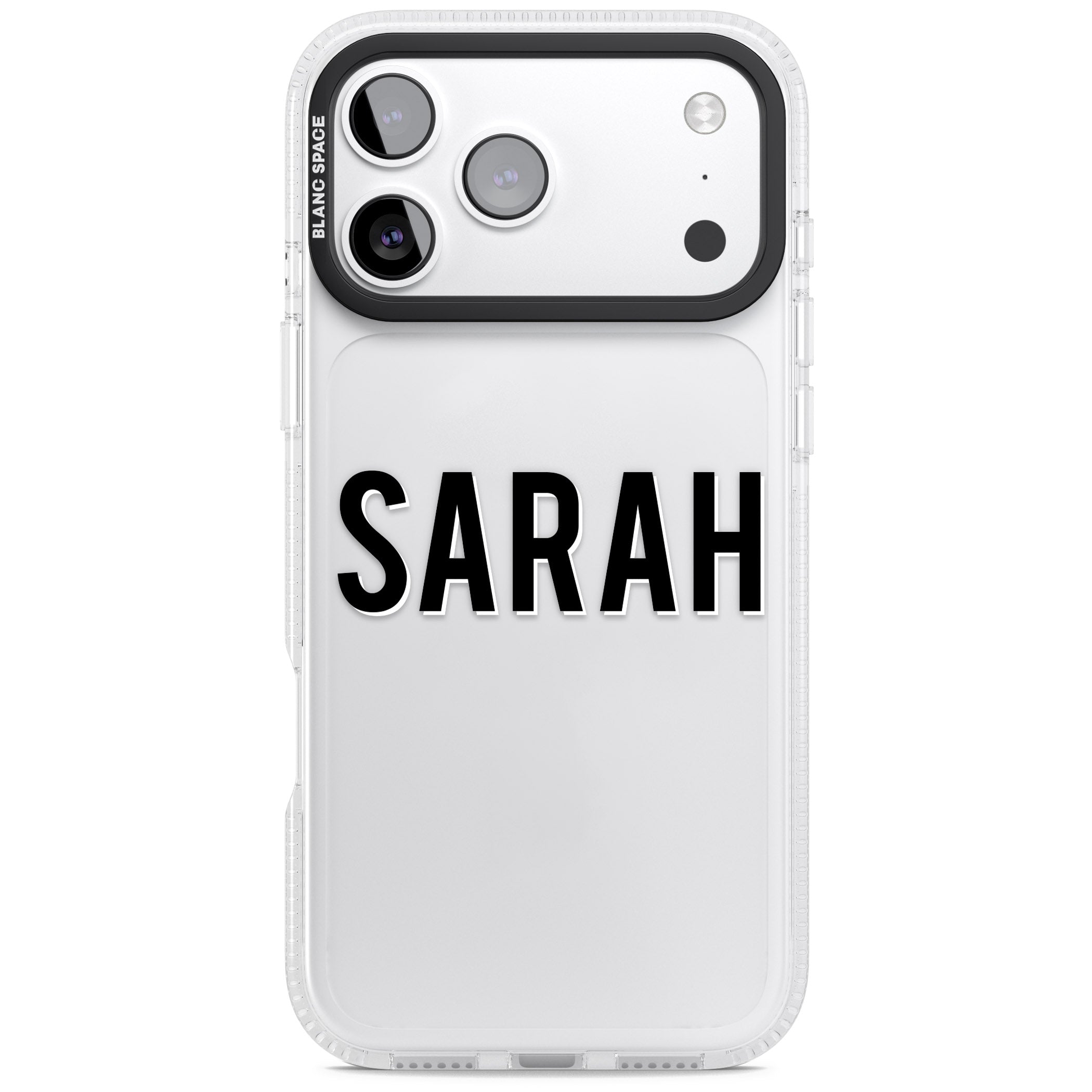 Personalised Clear Name iPhone 17 Pro Max Impact Air Clear Phone Case