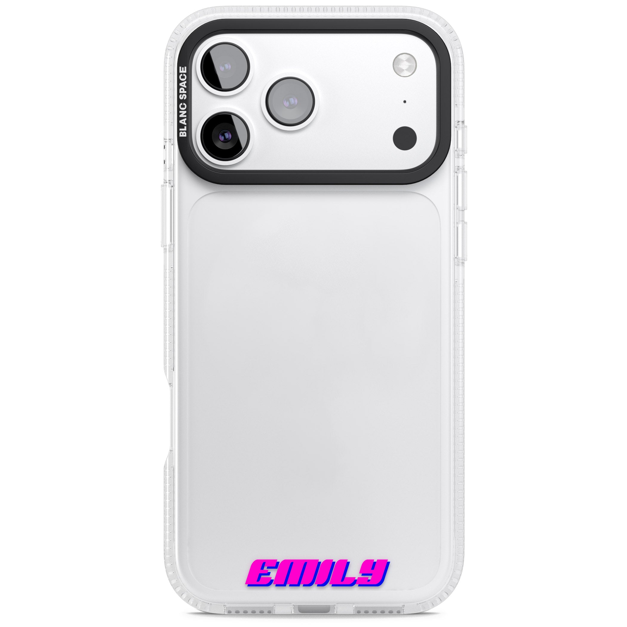 Personalised Cool Bottom Name iPhone 17 Pro Max Impact Air Clear Phone Case