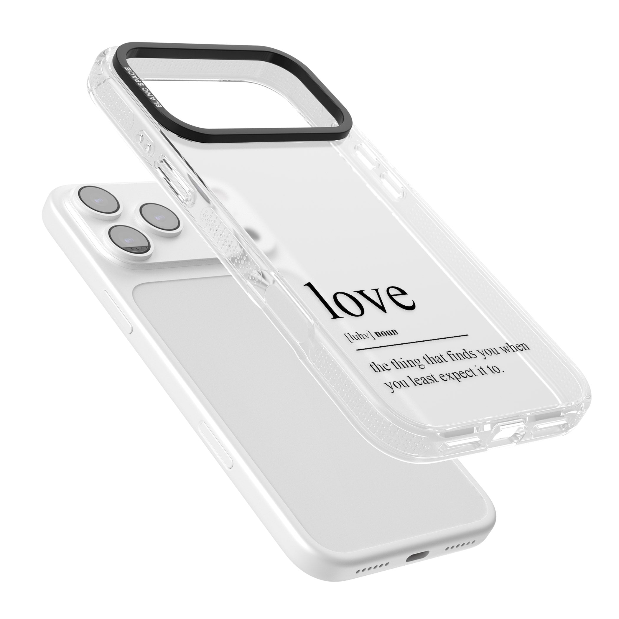 Love iPhone 17 Pro Impact Air Clear Phone Case Colours