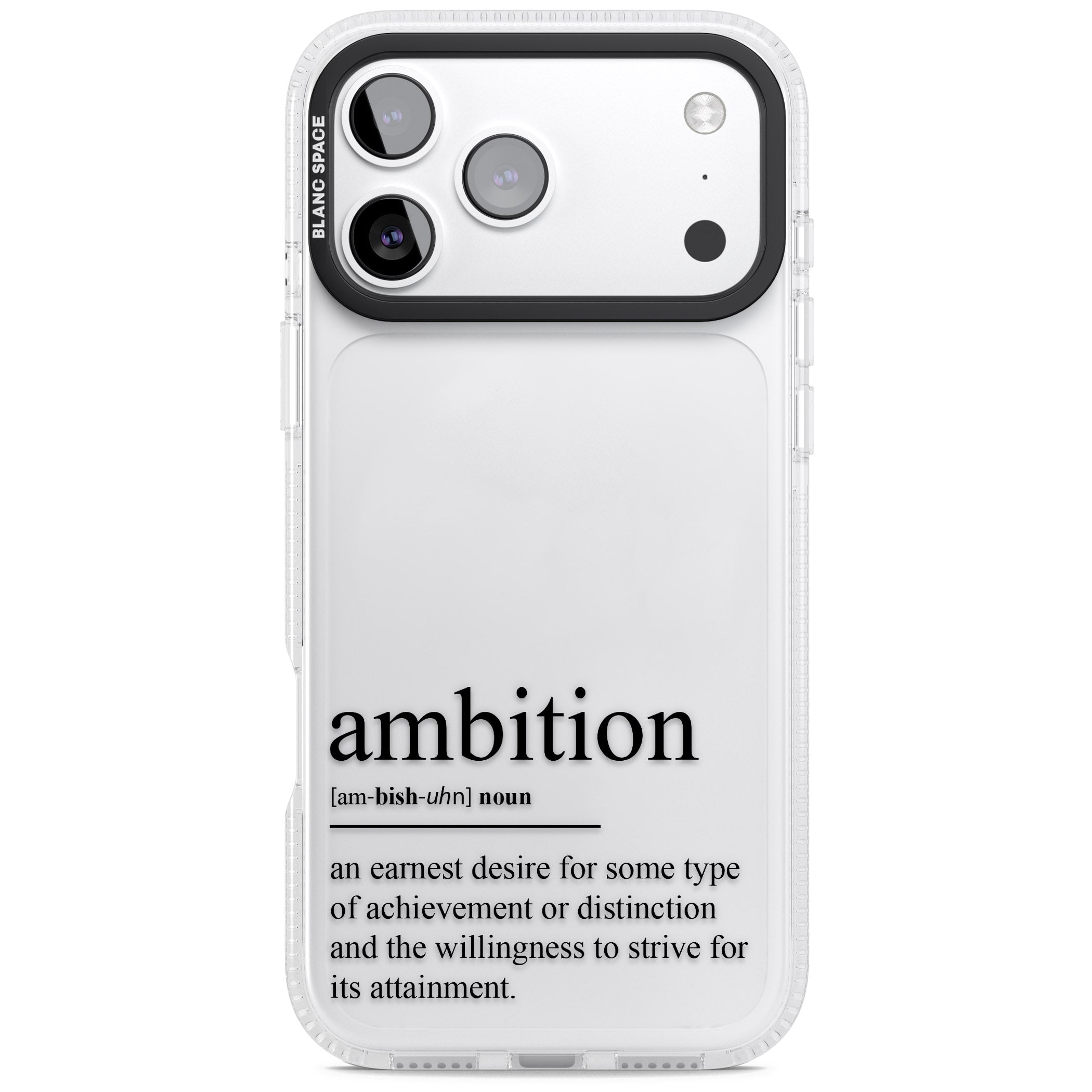 Ambition iPhone 17 Pro Impact Air Clear Phone Case