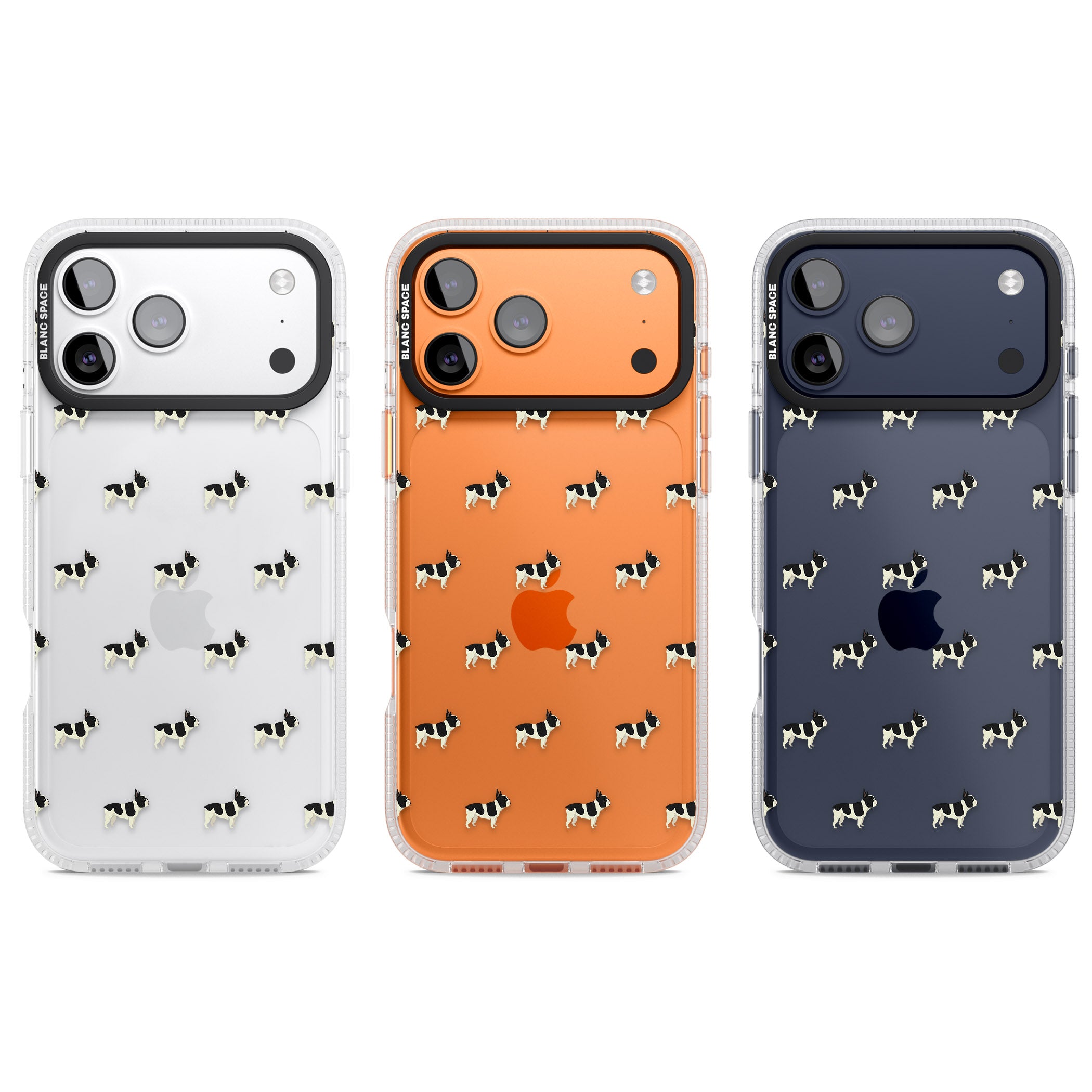 Frenchie Repeat Dog iPhone 17 Pro Impact Air Clear Phone Case APT Impact Protection