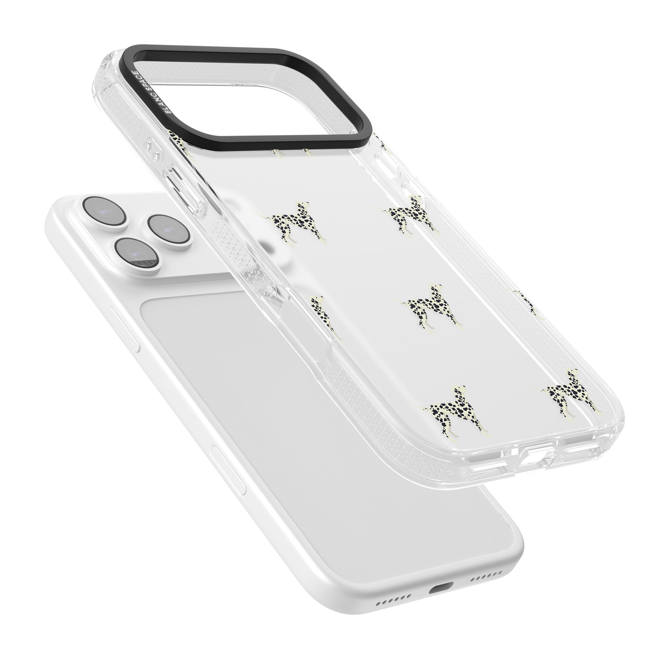 Dalmatian Dog Pattern iPhone 17 Pro Max Impact Air Clear Phone Case Colours