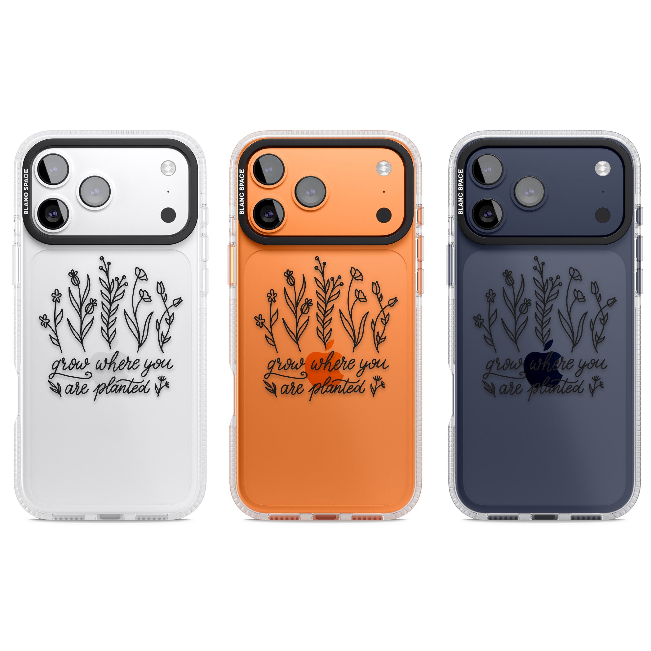 Grow Where You Are Planted iPhone 17 Pro Impact Air Clear Phone Case APT Impact Protection
