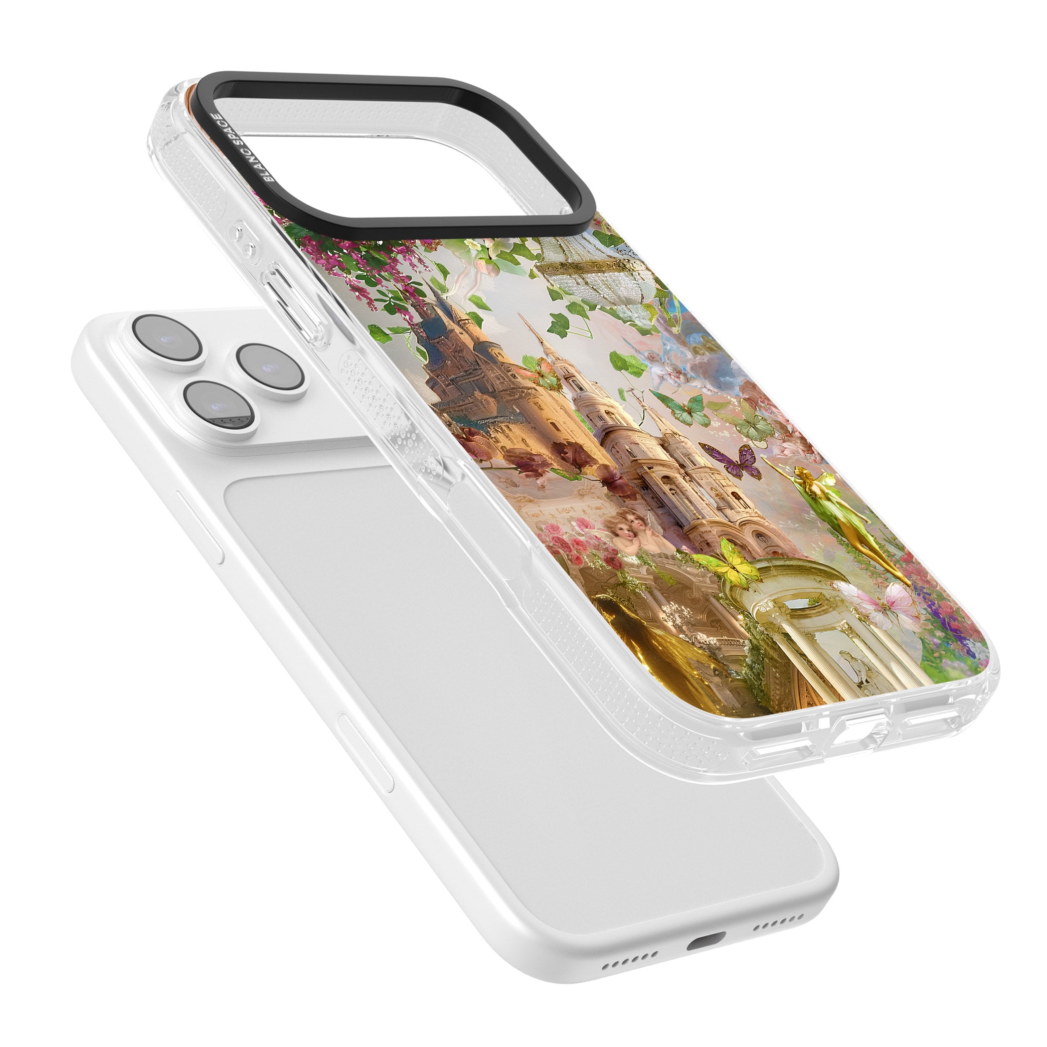Fairies & Castles Collage iPhone 17 Pro Impact Air Clear Phone Case Colours