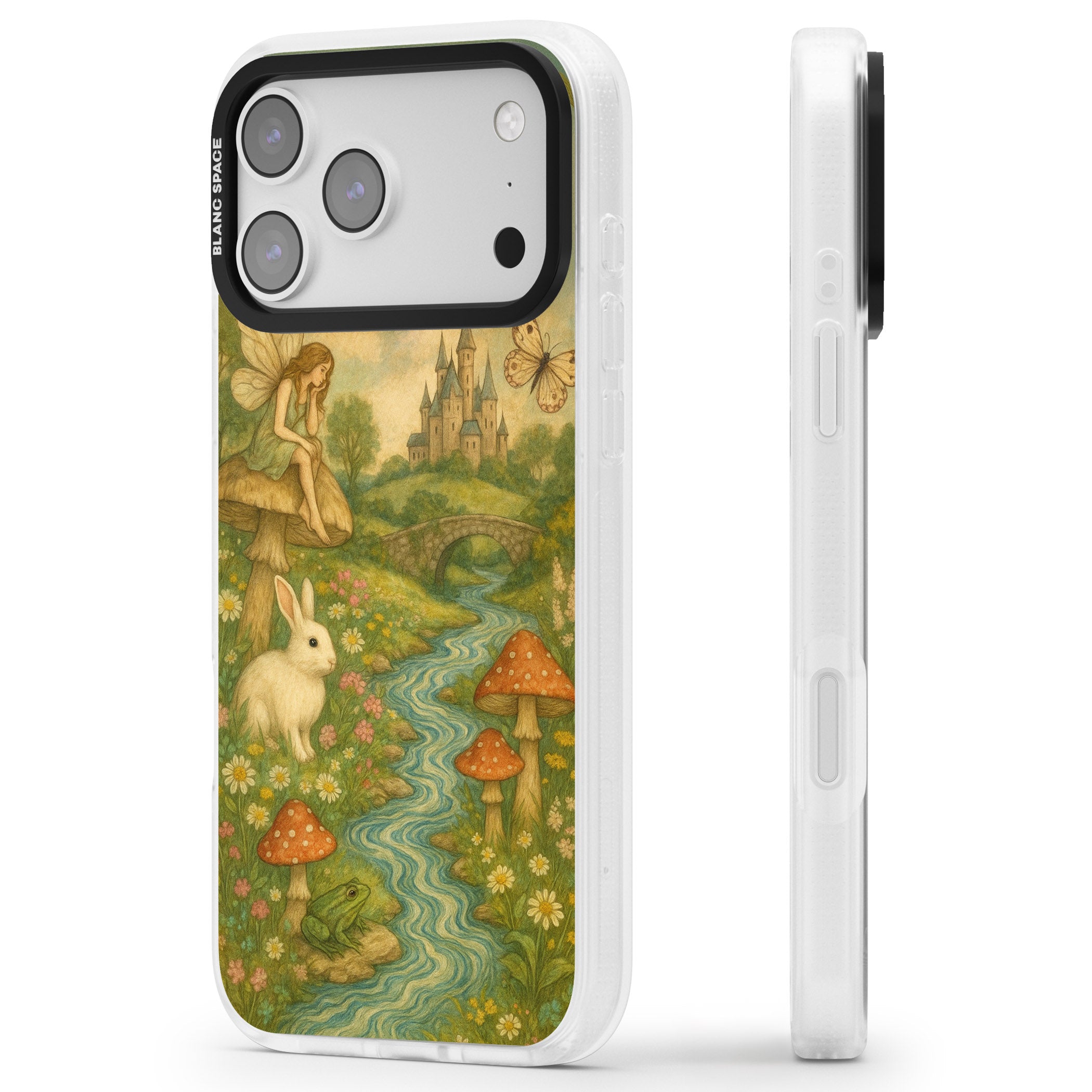 Castle Fairy iPhone 17 Pro Impact Air Clear Phone Case Side Profile