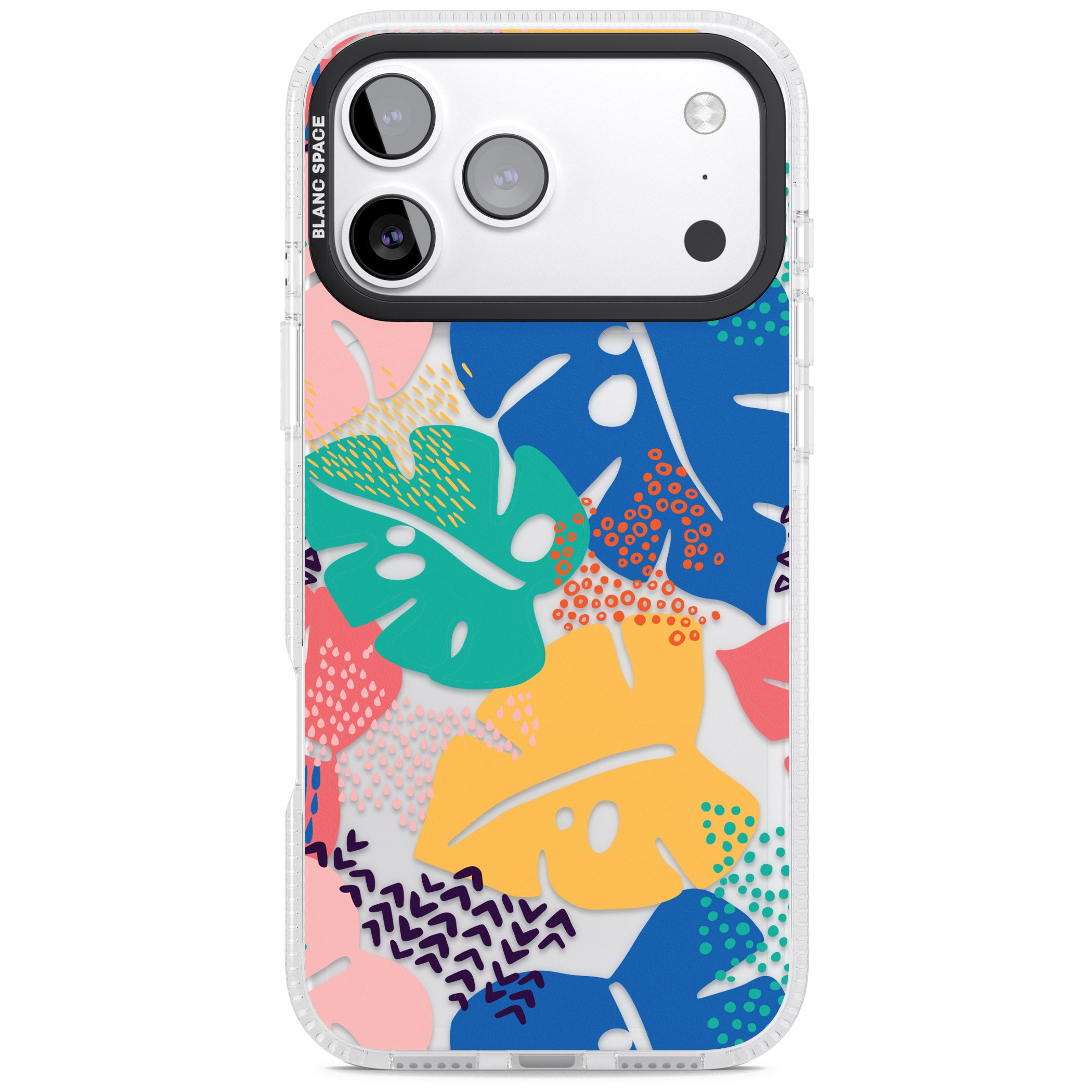 Vibrant Leaves iPhone 17 Pro Impact Air Clear Phone Case