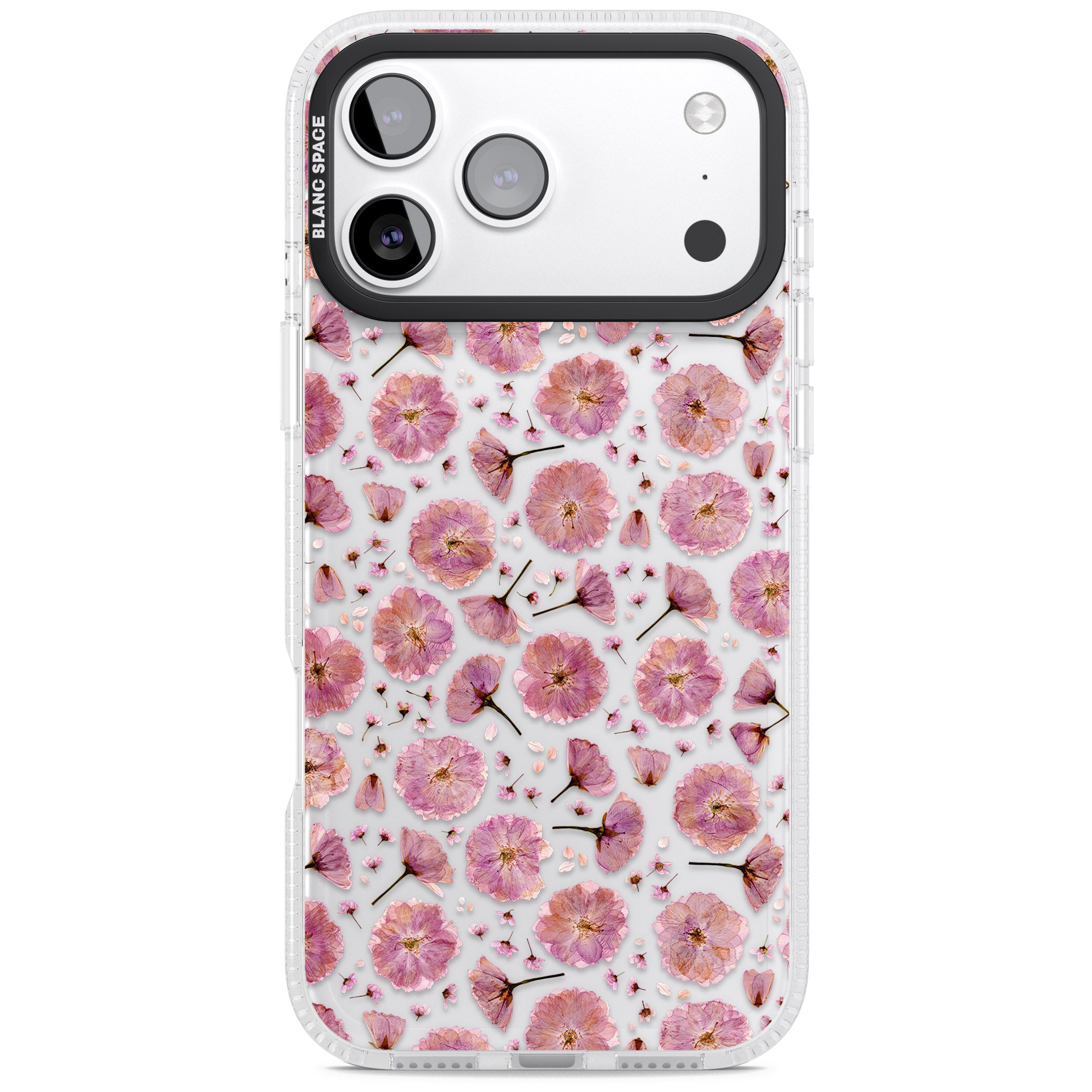 Pink Florals & Blossom iPhone 17 Pro Impact Air Clear Phone Case