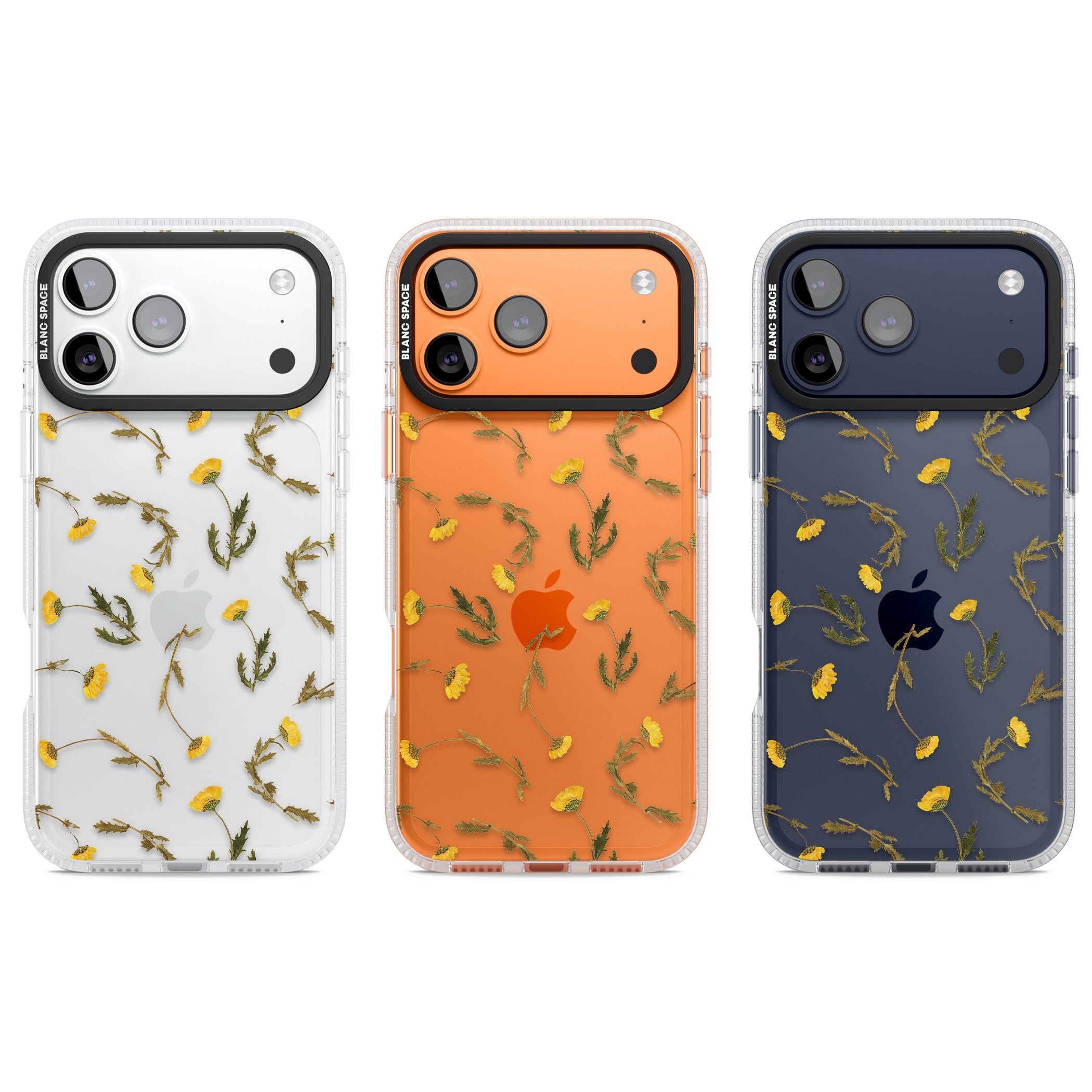 Wildflower Yellow iPhone 17 Pro Impact Air Clear Phone Case APT Impact Protection
