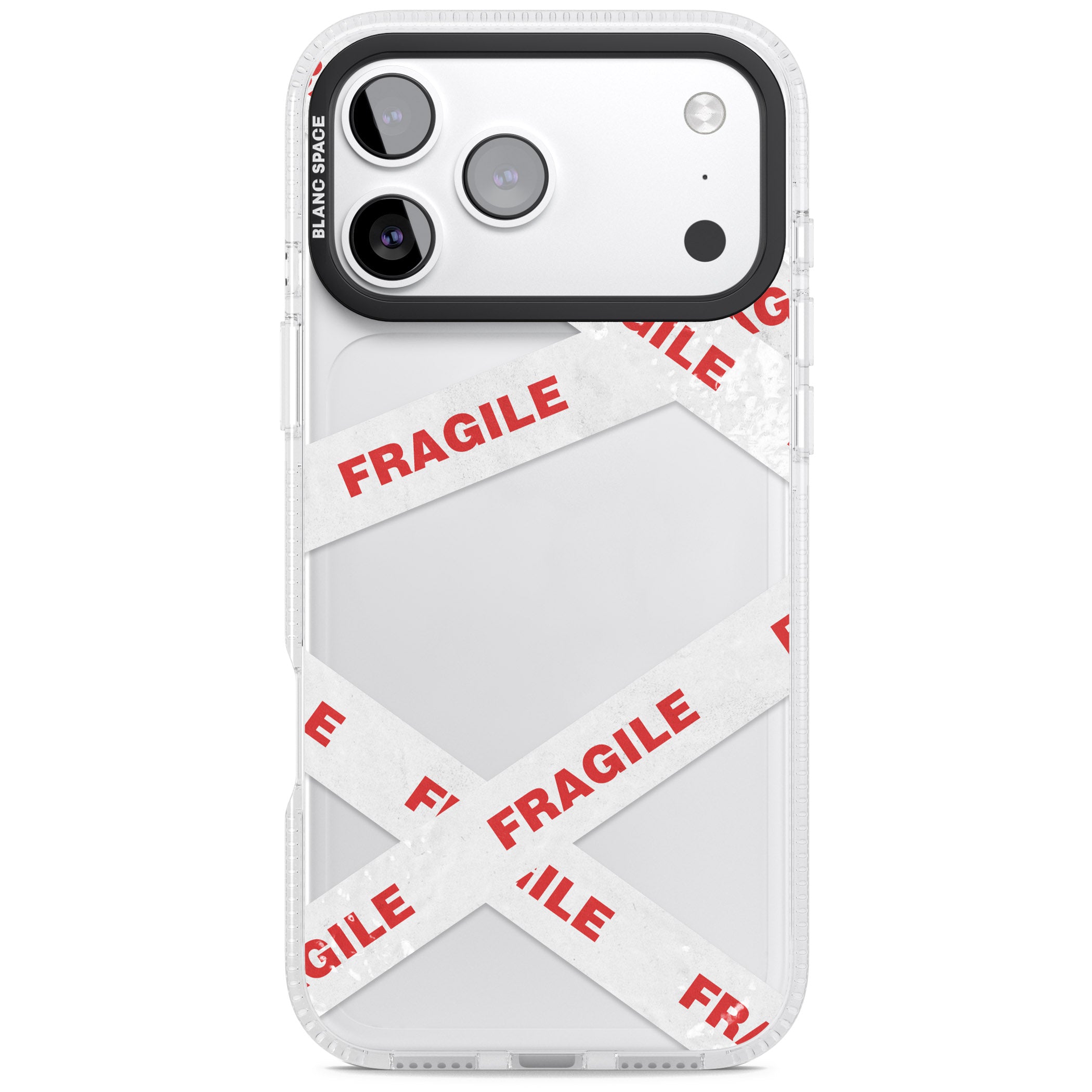 Fragile Tape iPhone 17 Pro Max Impact Air Clear Phone Case