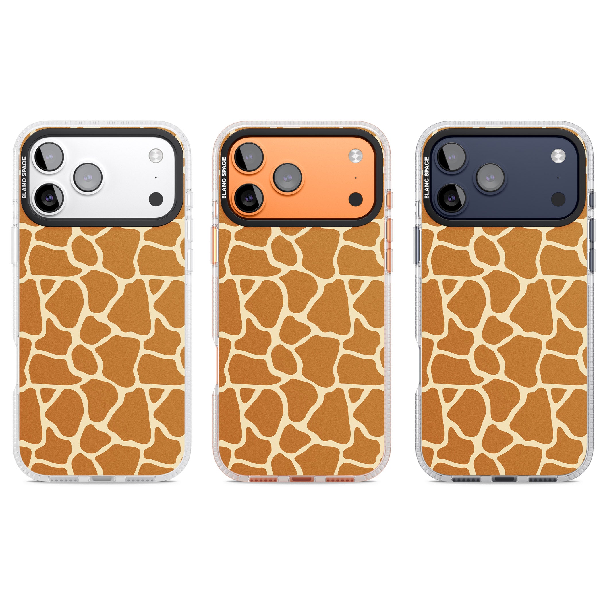 Giraffe Pattern iPhone 17 Pro Impact Air Clear Phone Case APT Impact Protection