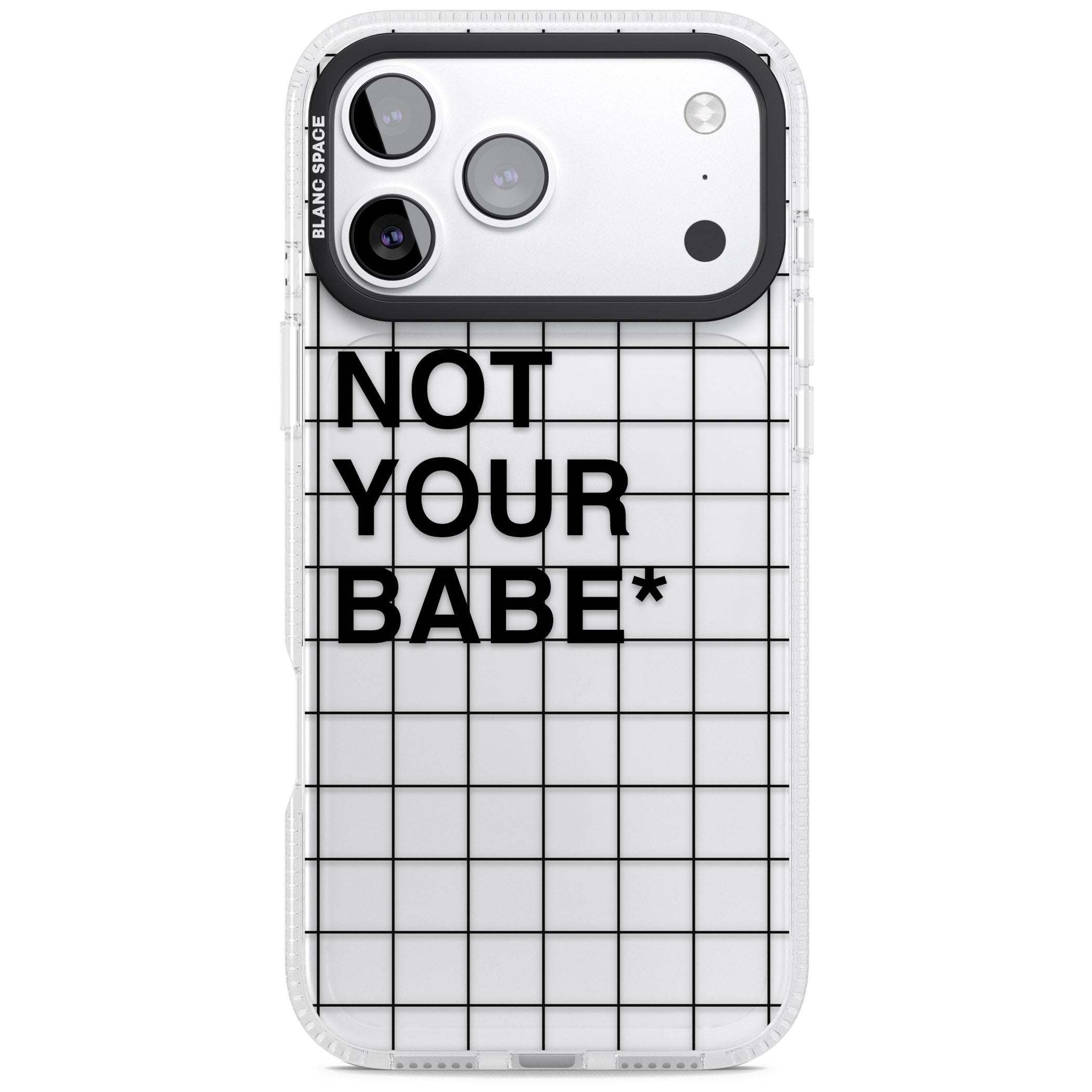Not Your Babe iPhone 17 Pro Impact Air Clear Phone Case