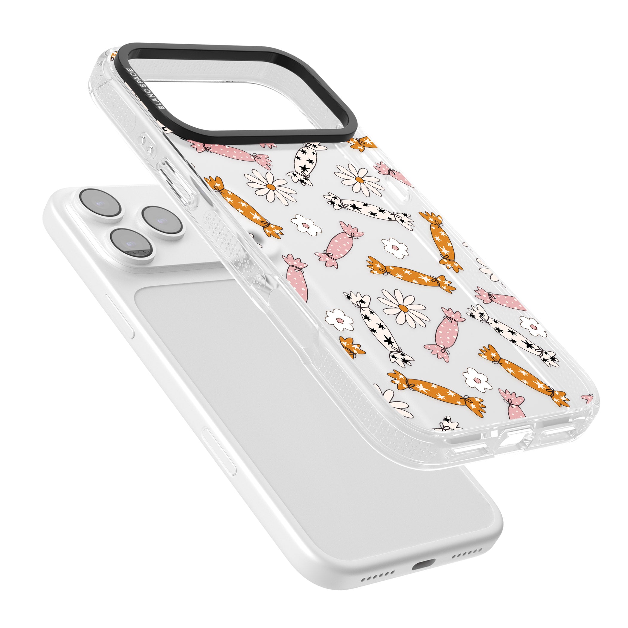 Floral Candy iPhone 17 Pro Impact Air Clear Phone Case Colours