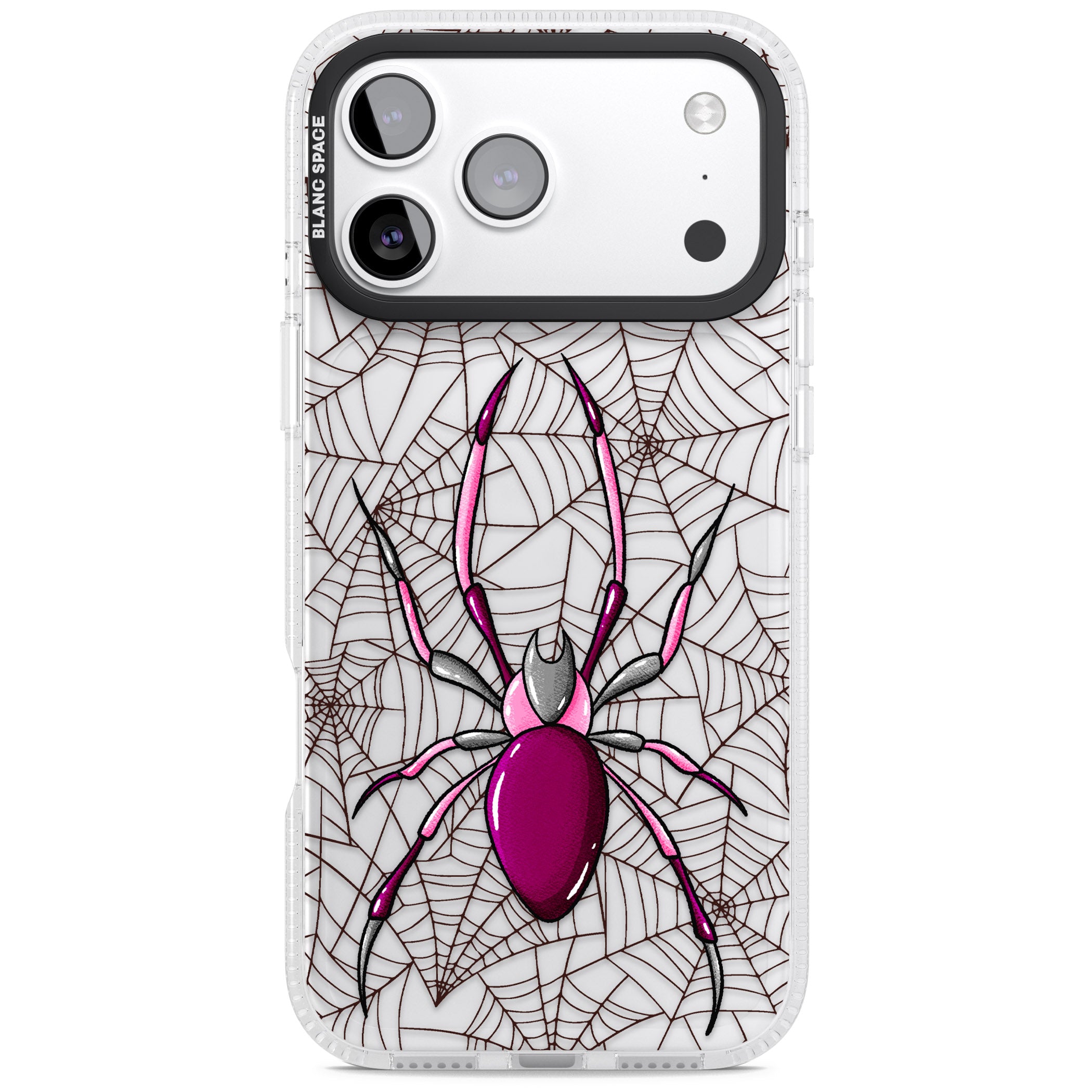Arachnophobia iPhone 17 Pro Impact Air Clear Phone Case