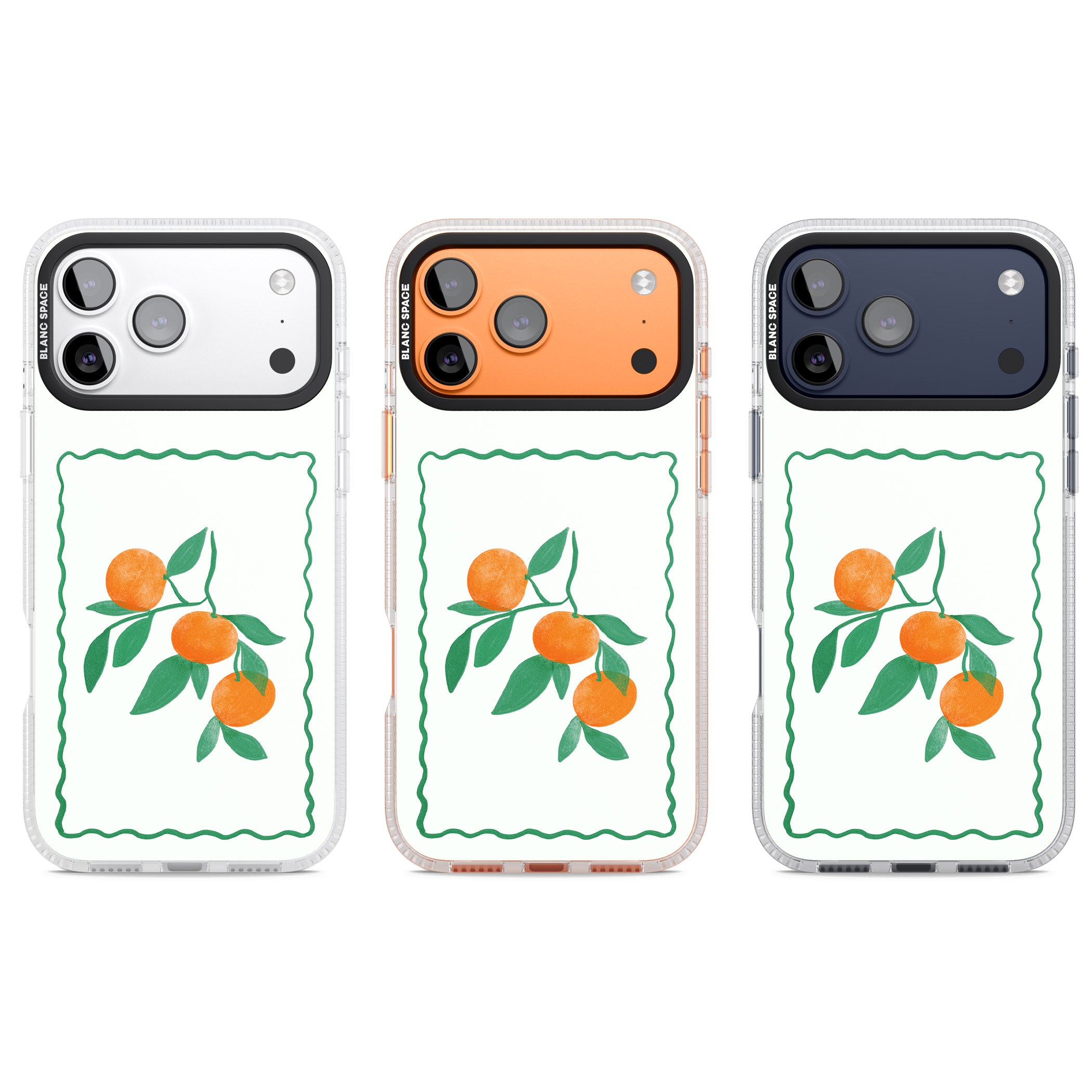 Italian Oranges iPhone 17 Pro Impact Air Clear Phone Case APT Impact Protection