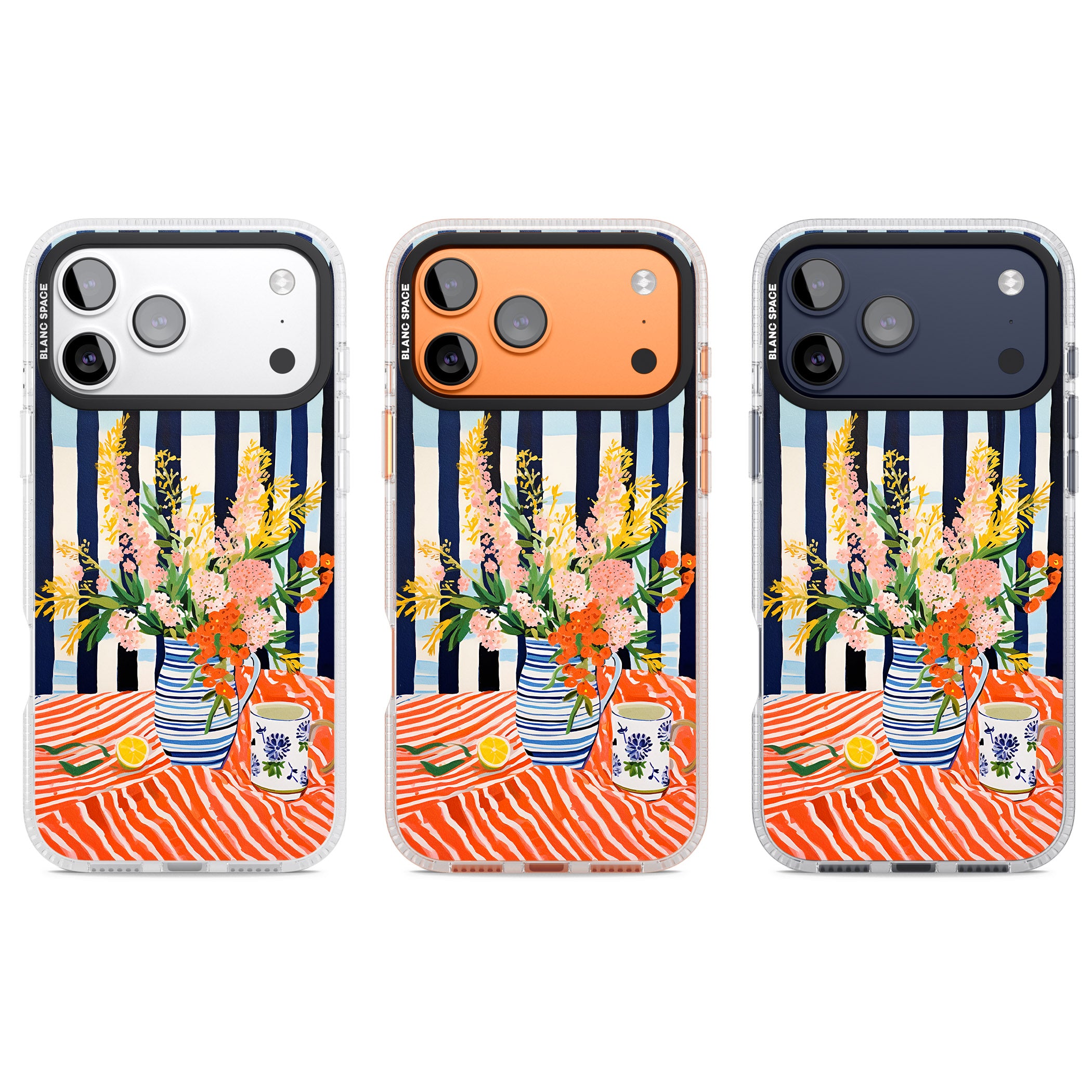 Seaside Flowers iPhone 17 Pro Impact Air Clear Phone Case APT Impact Protection