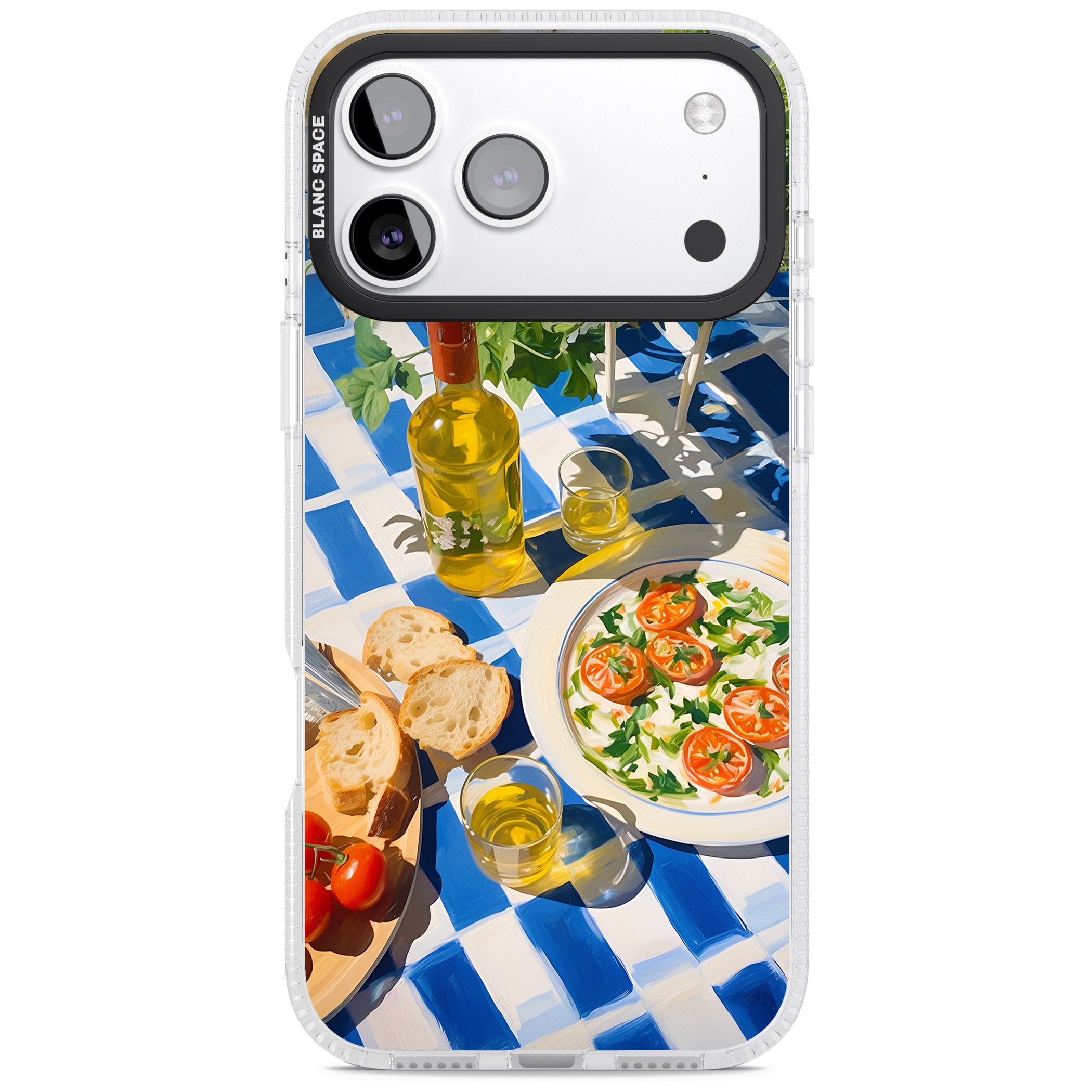 Caprese Salad iPhone 17 Pro Impact Air Clear Phone Case