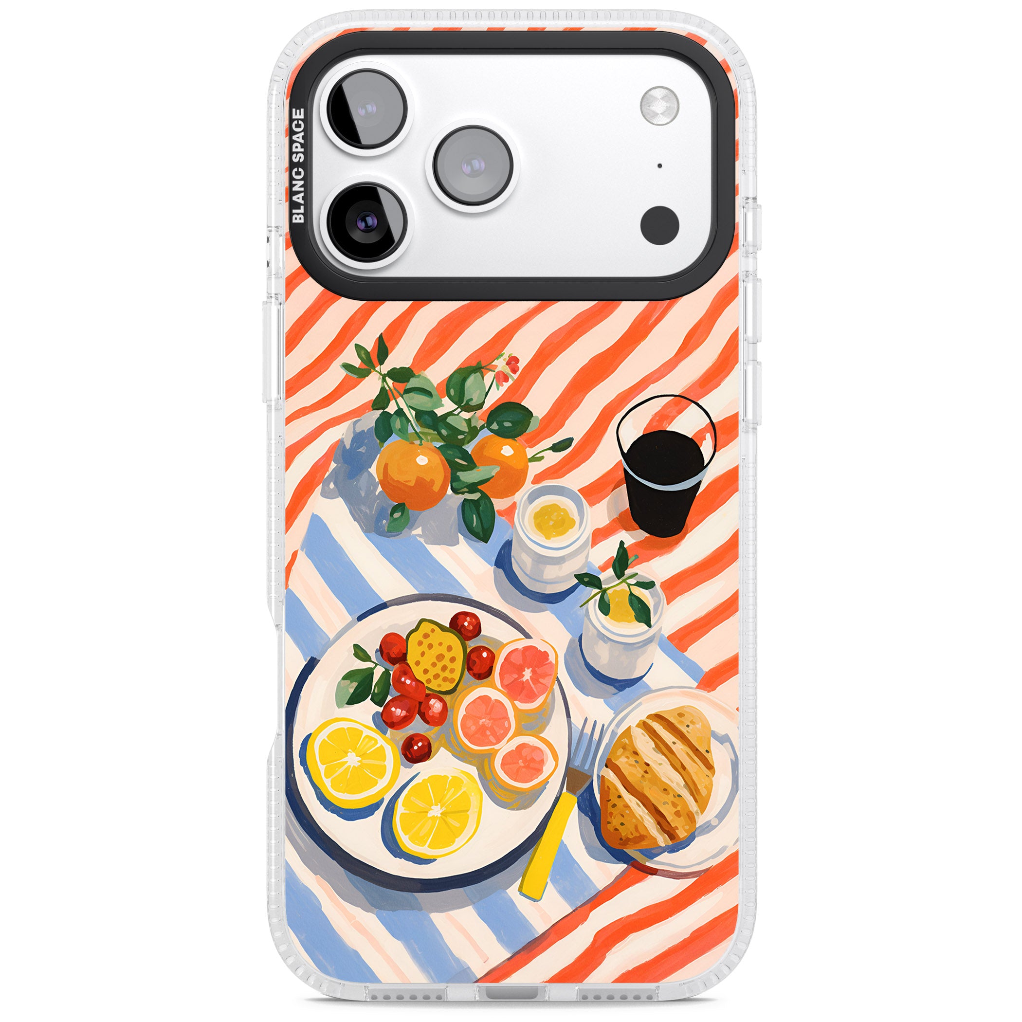 Citrus Picnic iPhone 17 Pro Impact Air Clear Phone Case