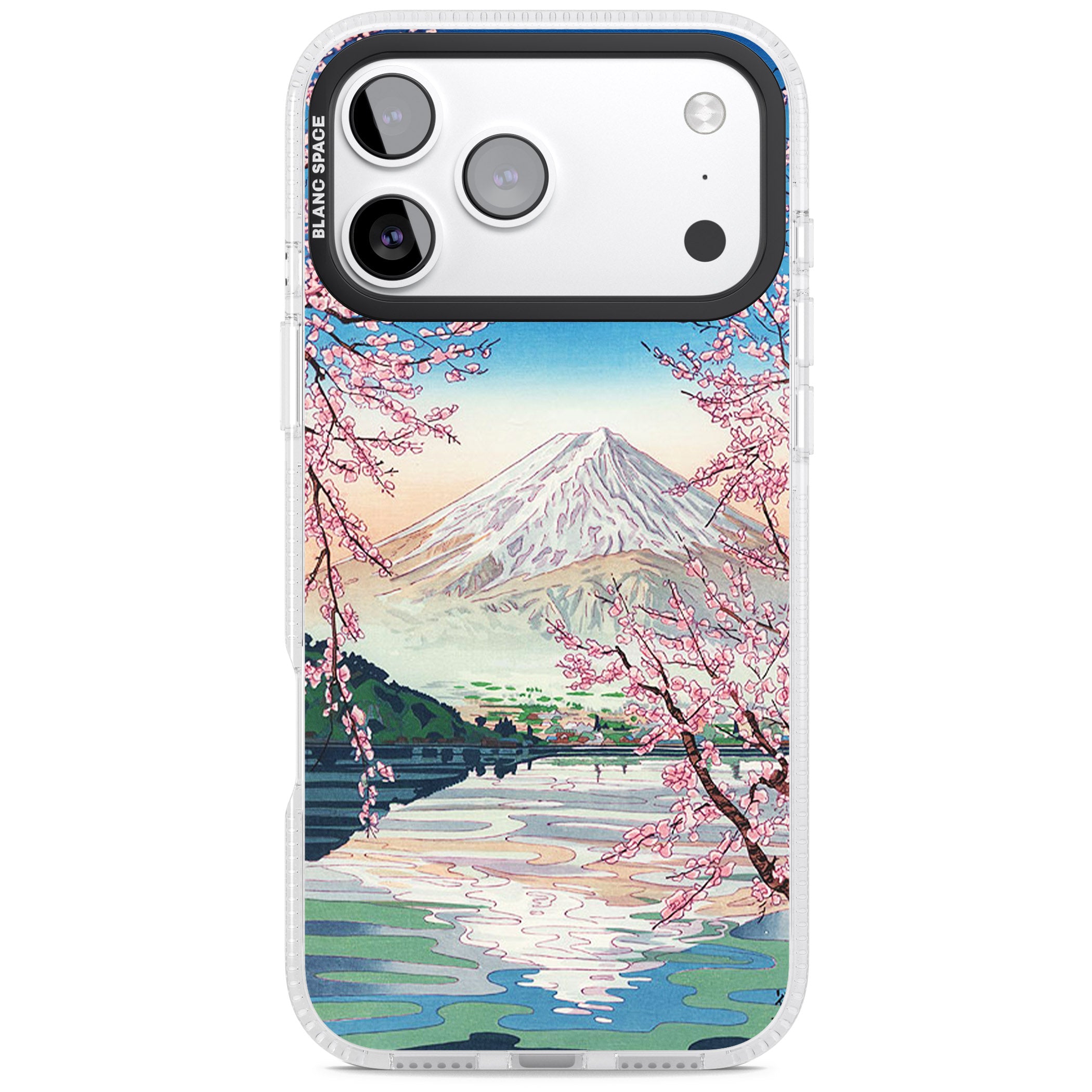 Mt Fuji From Lake Kawaguchi iPhone 17 Pro Impact Air Clear Phone Case