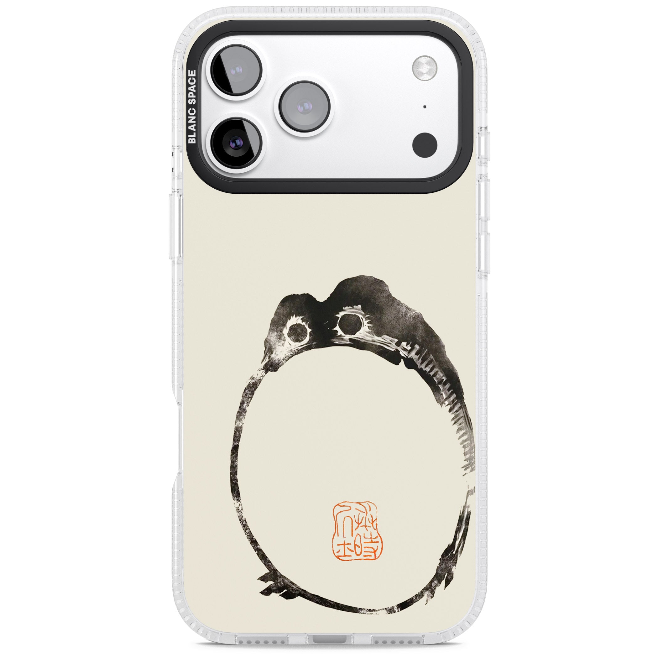 Matsumoto Hoji Round Frog iPhone 17 Pro Impact Air Clear Phone Case