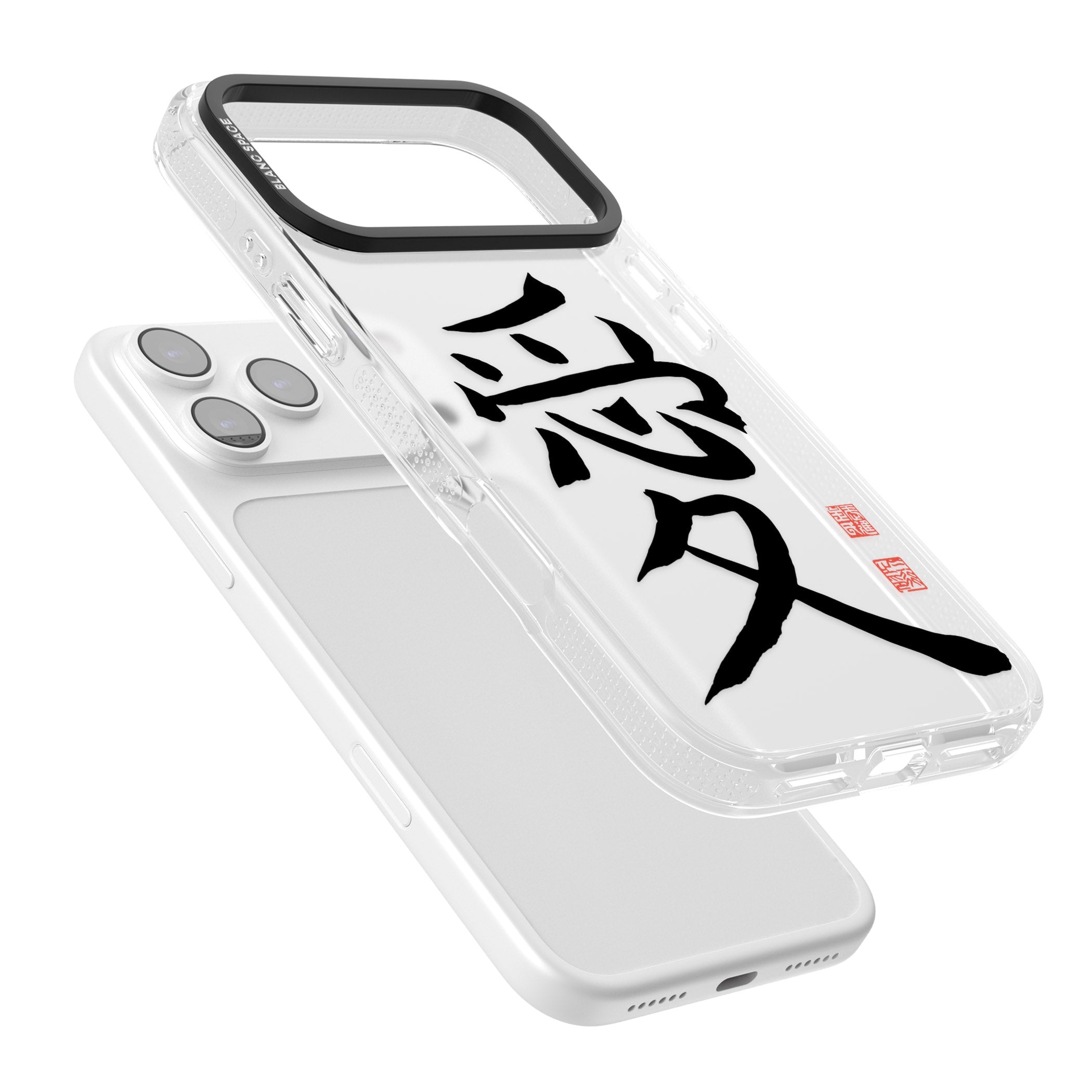 Japanese Kanji Love iPhone 17 Pro Impact Air Clear Phone Case Colours